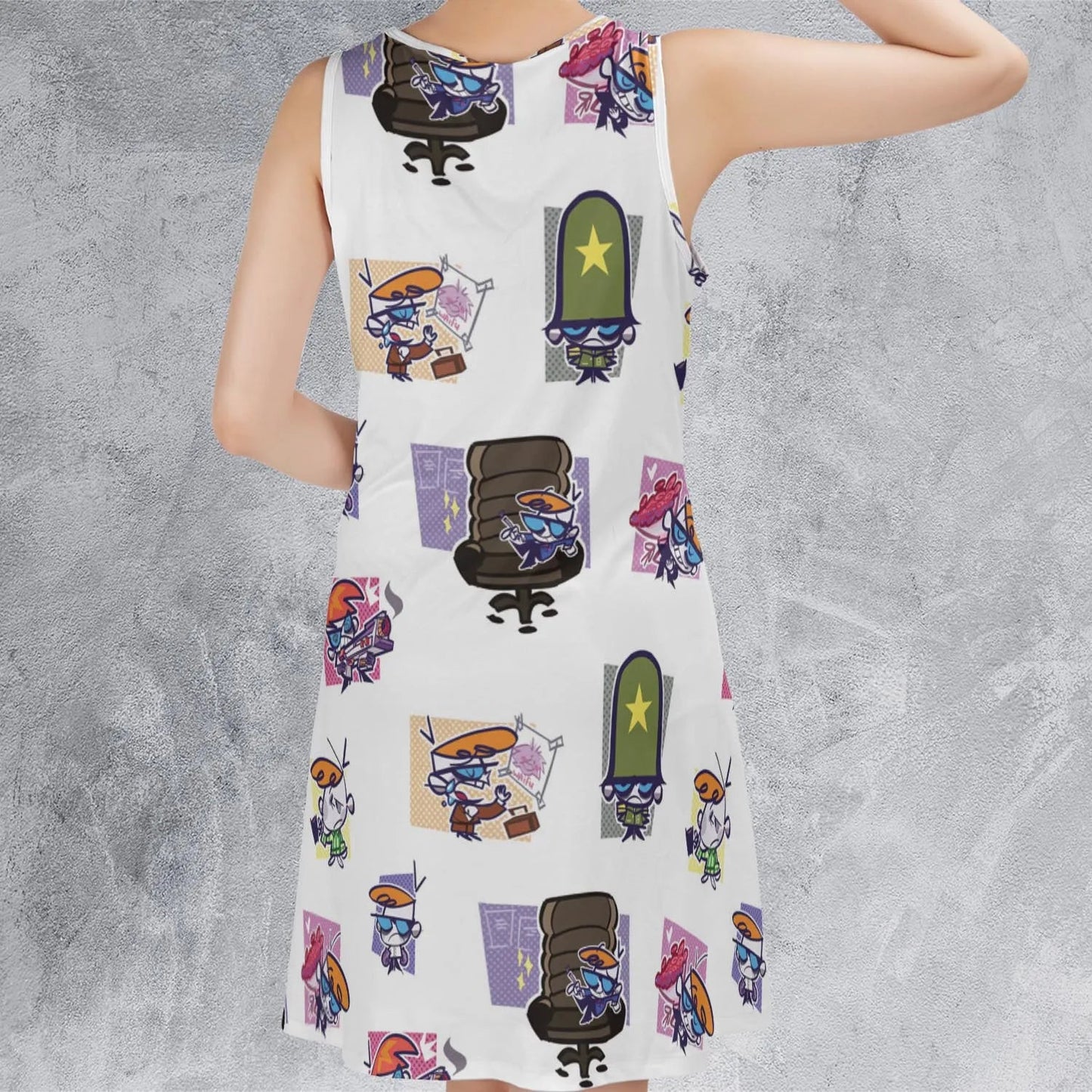 Casual Sleeveless Dress - 6AG4E73H