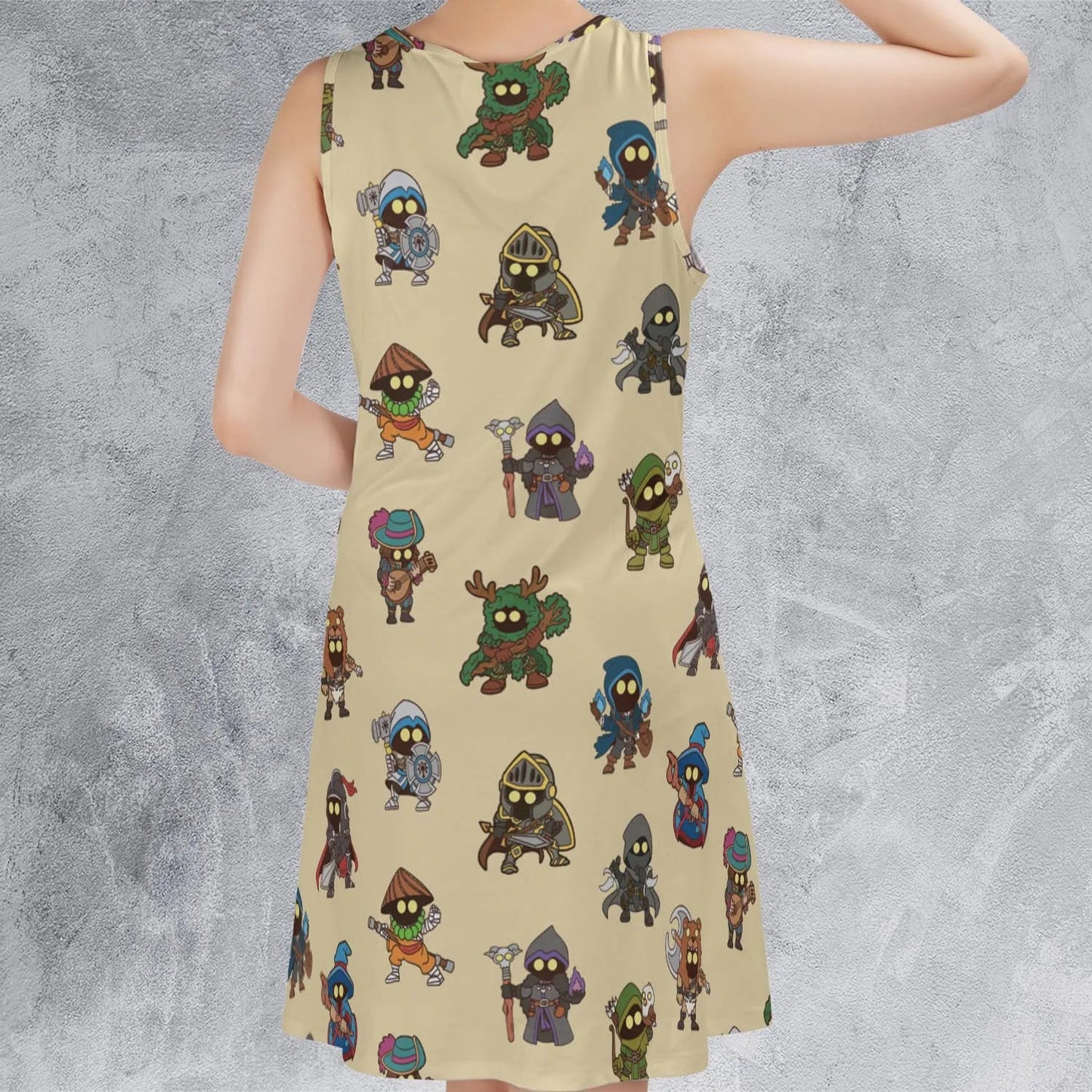 Casual Sleeveless Dress - VZQMWCVA