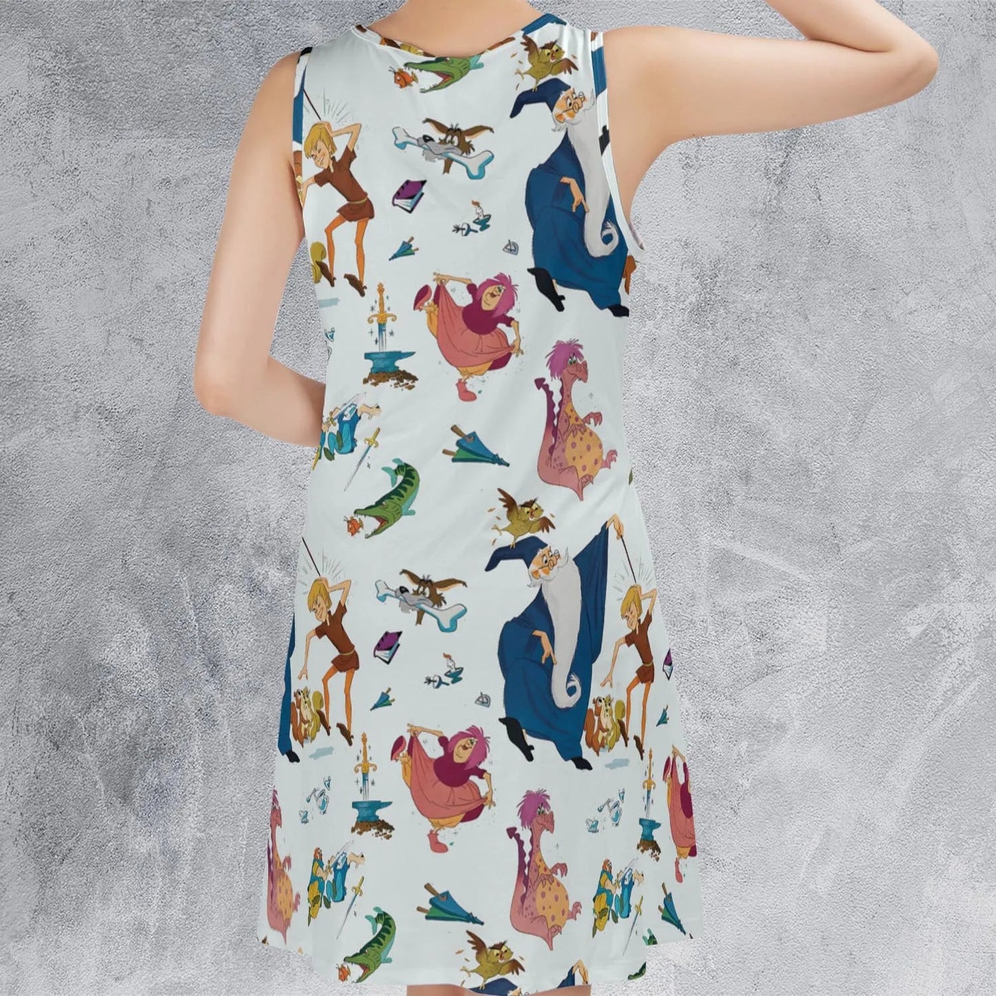 Casual Sleeveless Dress - PKJTFA3E