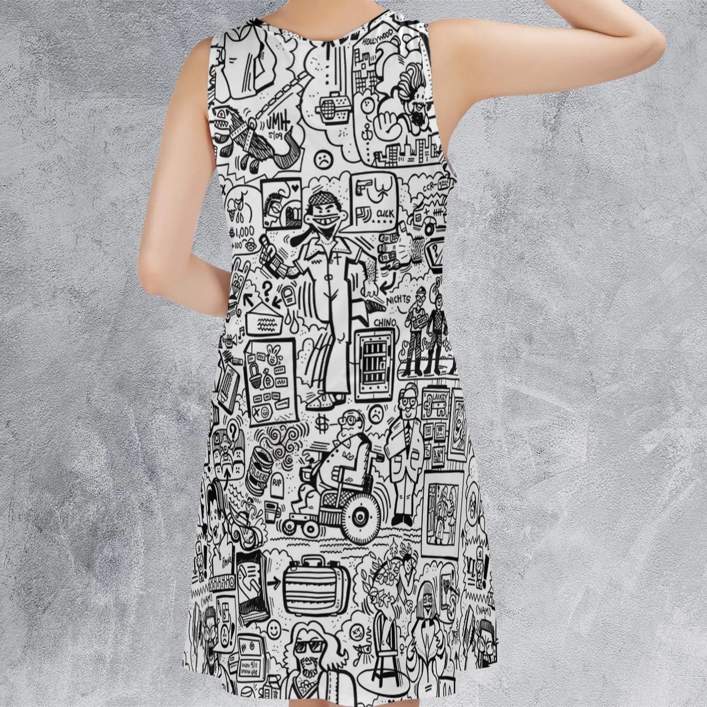 Casual Sleeveless Dress - BPQC5G6N