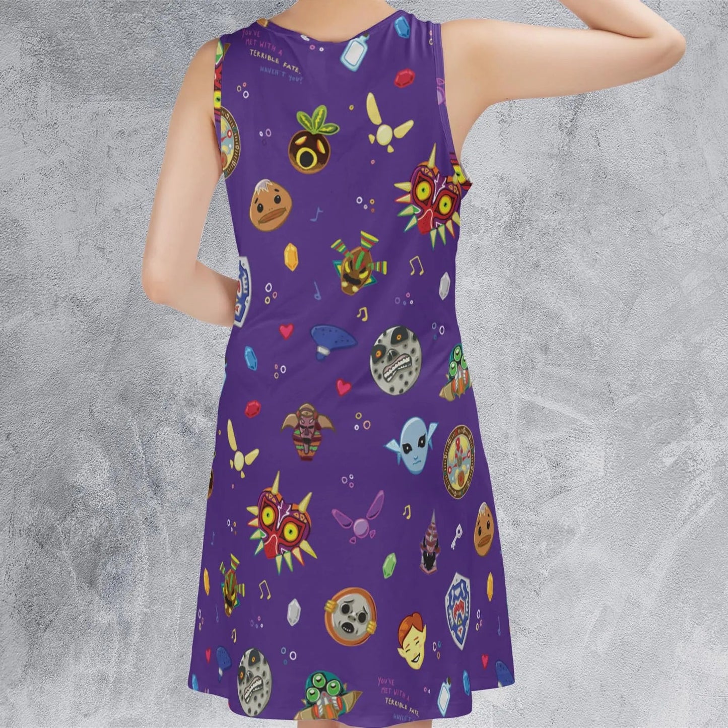 Casual Sleeveless Dress - DBWZDMHK