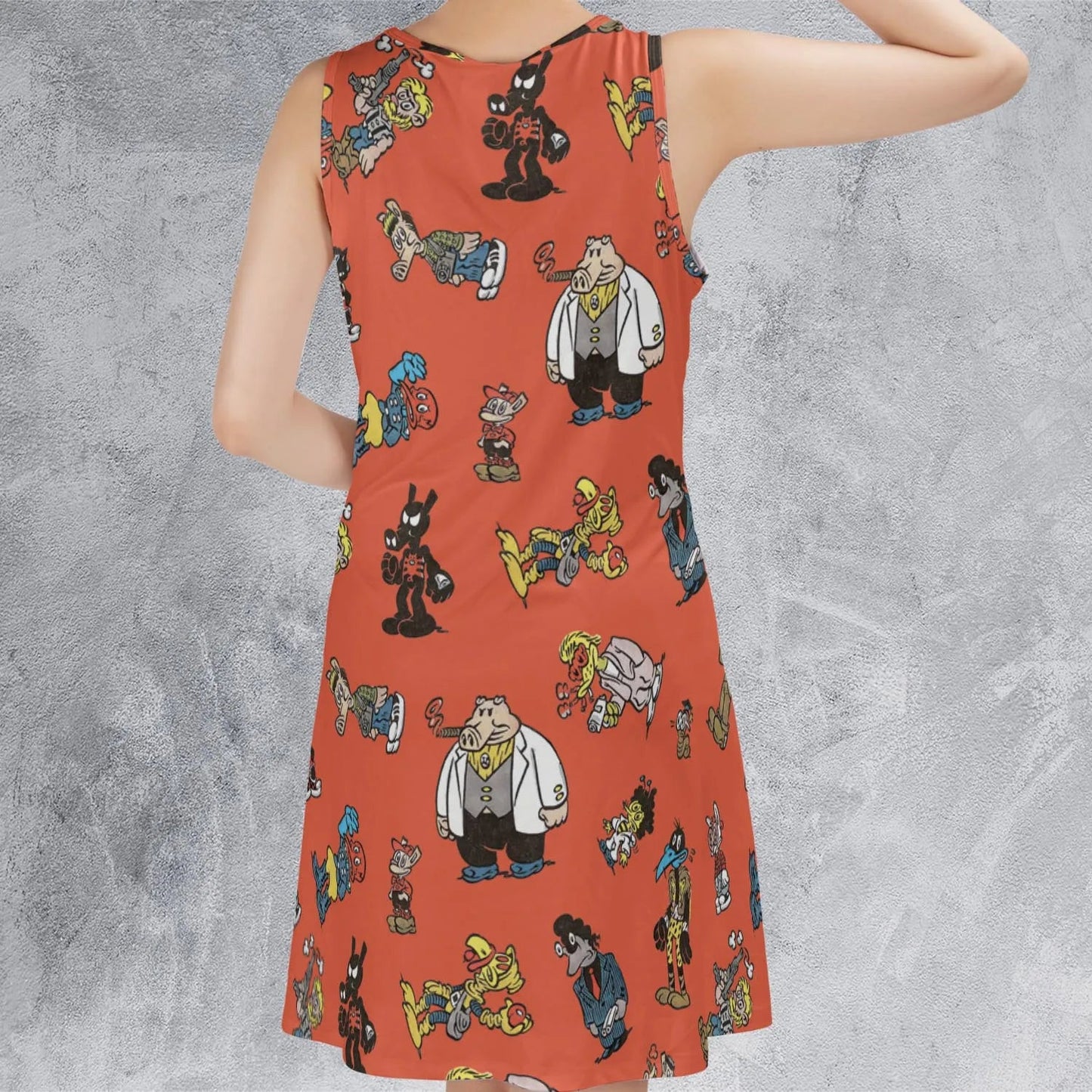 Casual Sleeveless Dress - RVTZWPCG