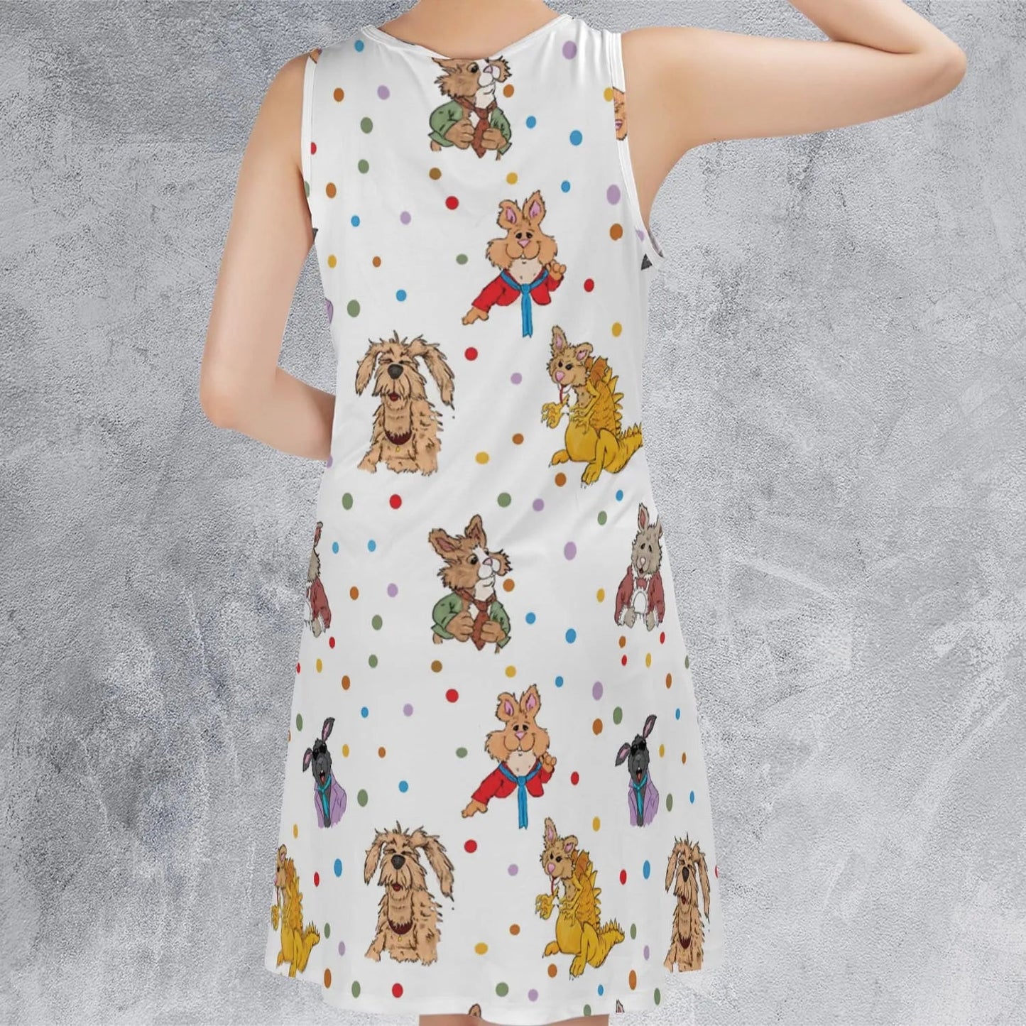 Casual Sleeveless Dress - 598JYQXN