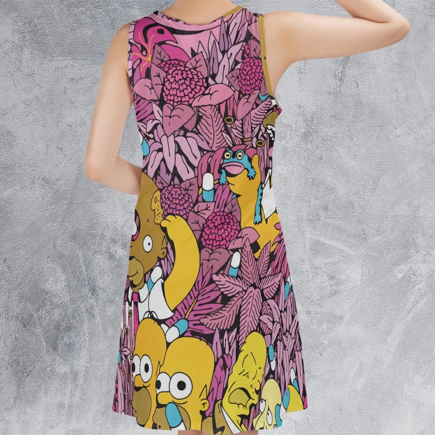 Casual Sleeveless Dress - B5L1NP4B