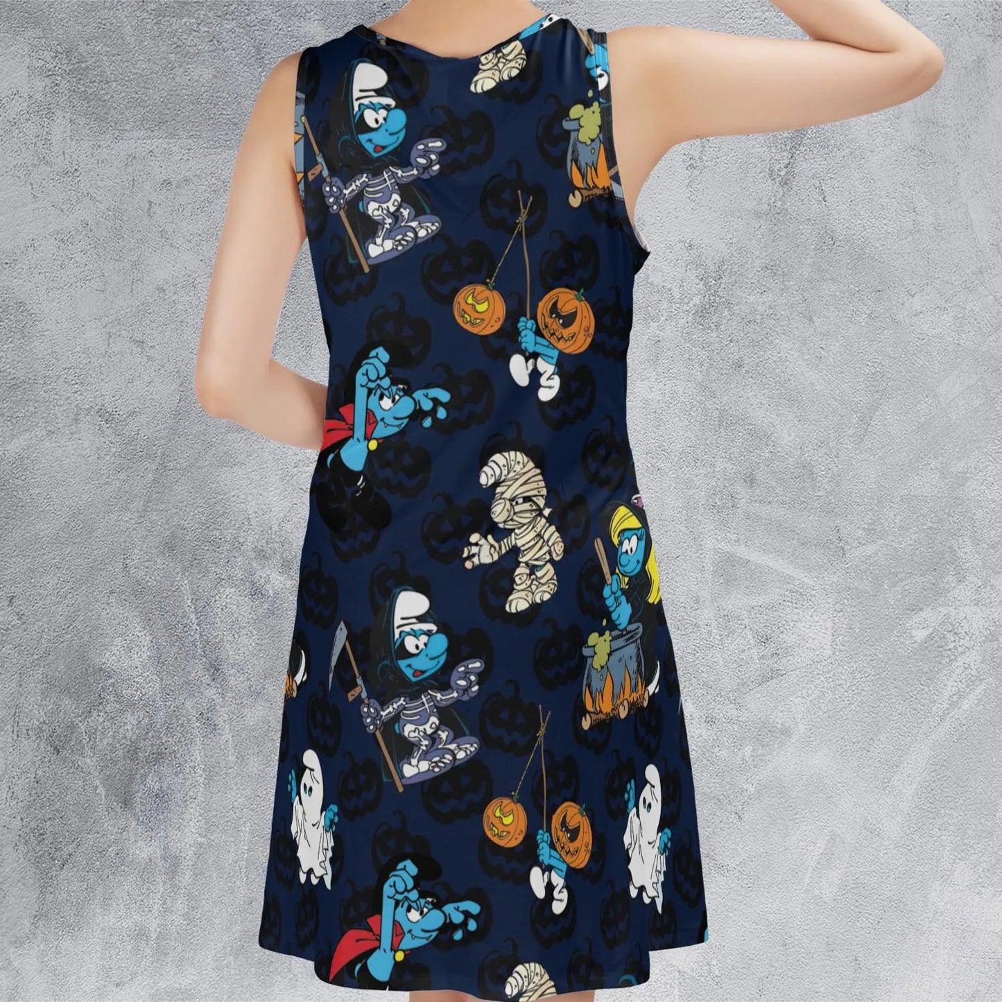 Casual Sleeveless Dress - 7P1UPT8C