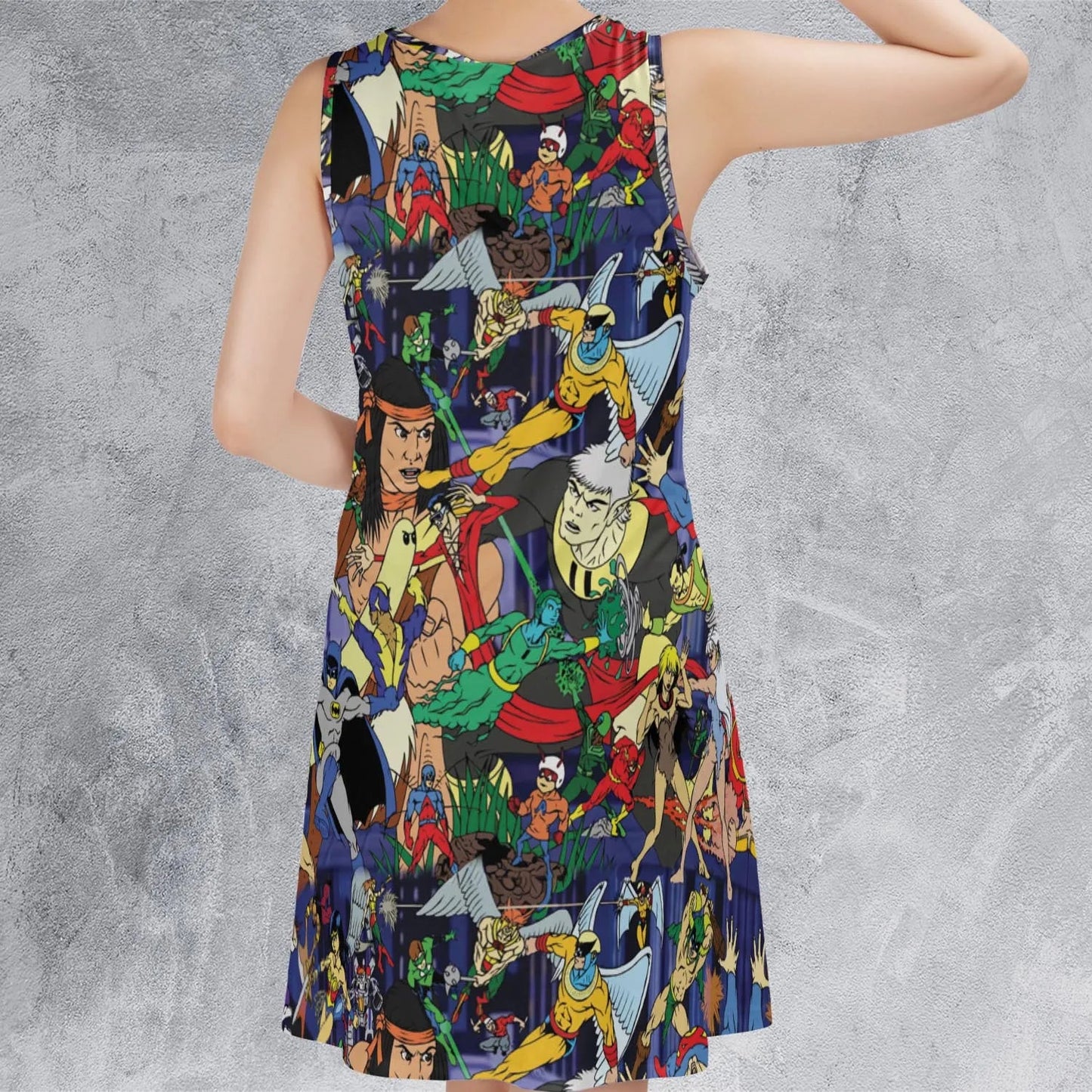 Casual Sleeveless Dress - FQ87R4PG
