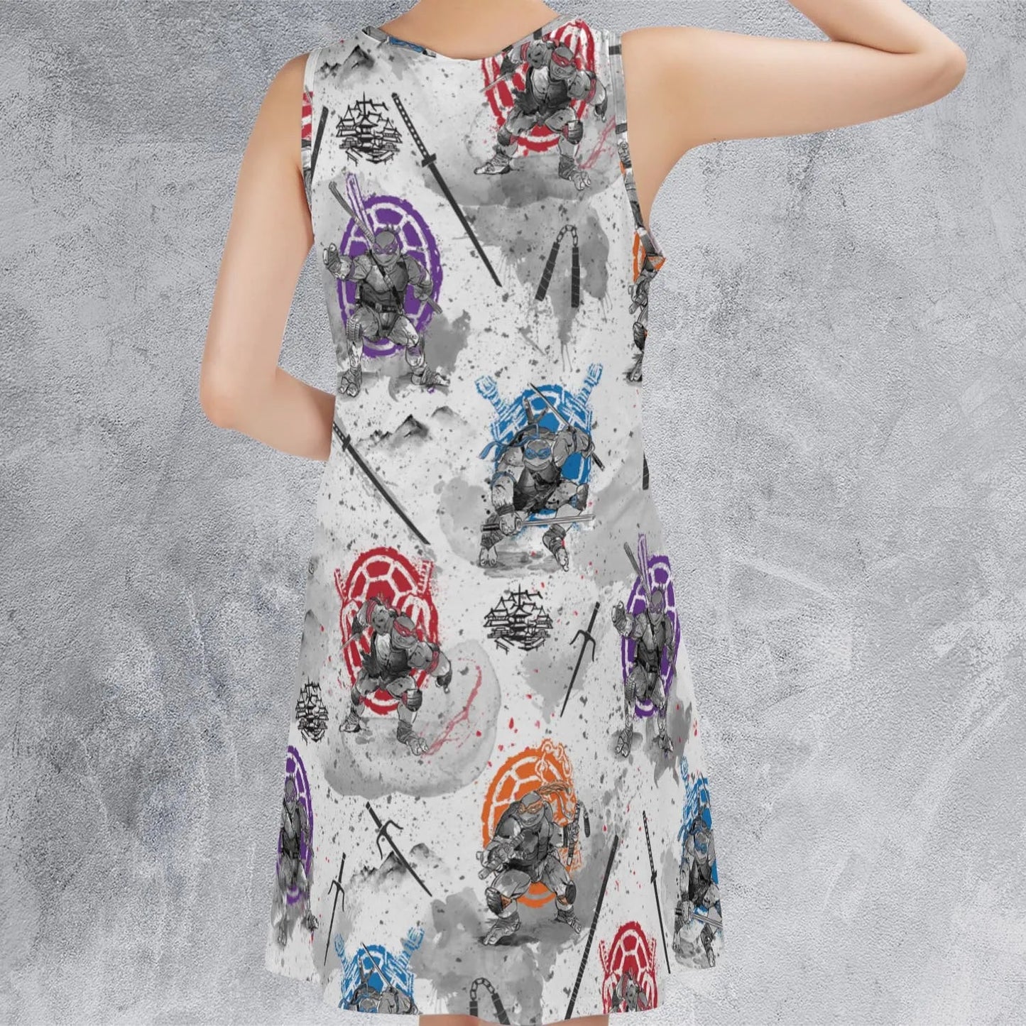 Casual Sleeveless Dress - 4UMDC8ZA