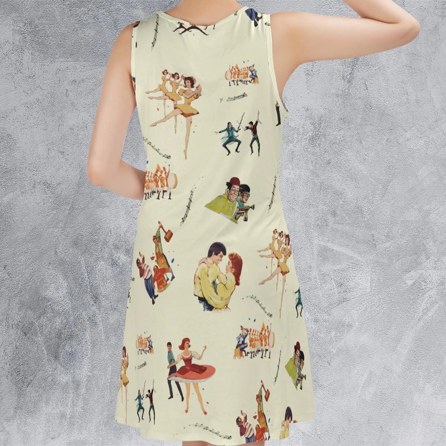 Casual Sleeveless Dress - U7DCX4EV