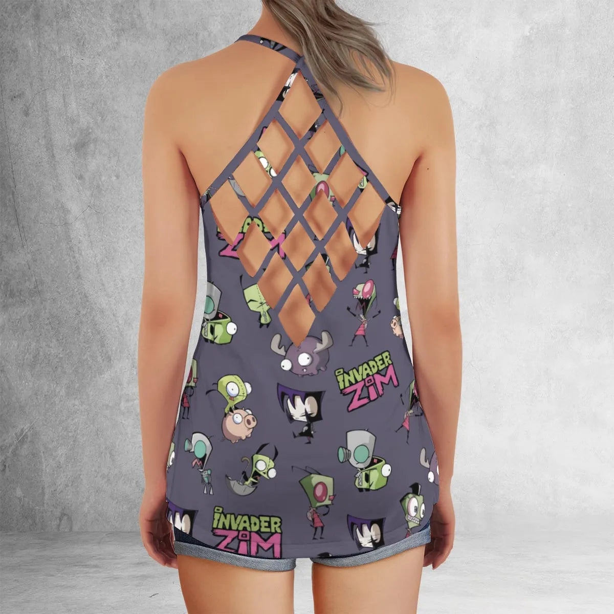 Lattice Back Tank Top - 5EVKSCCM