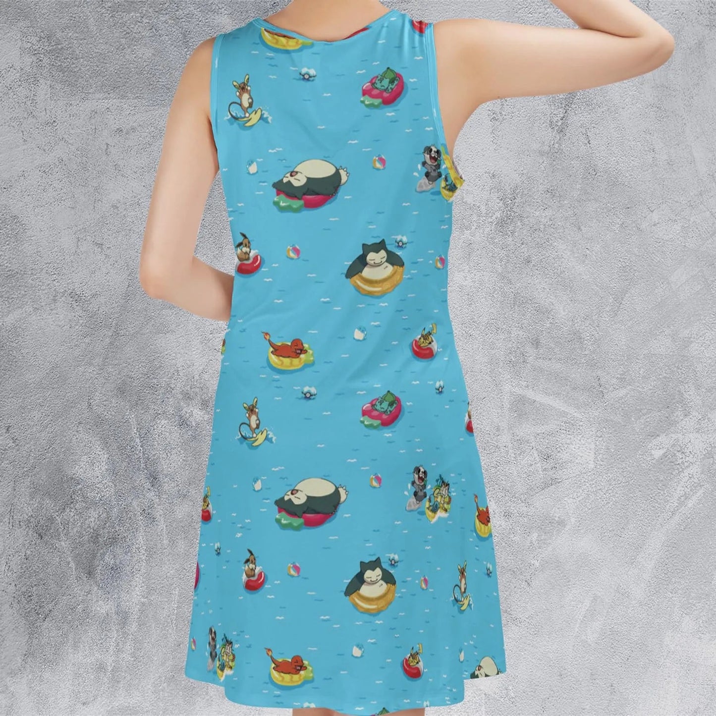 Casual Sleeveless Dress - E5QUUNZS