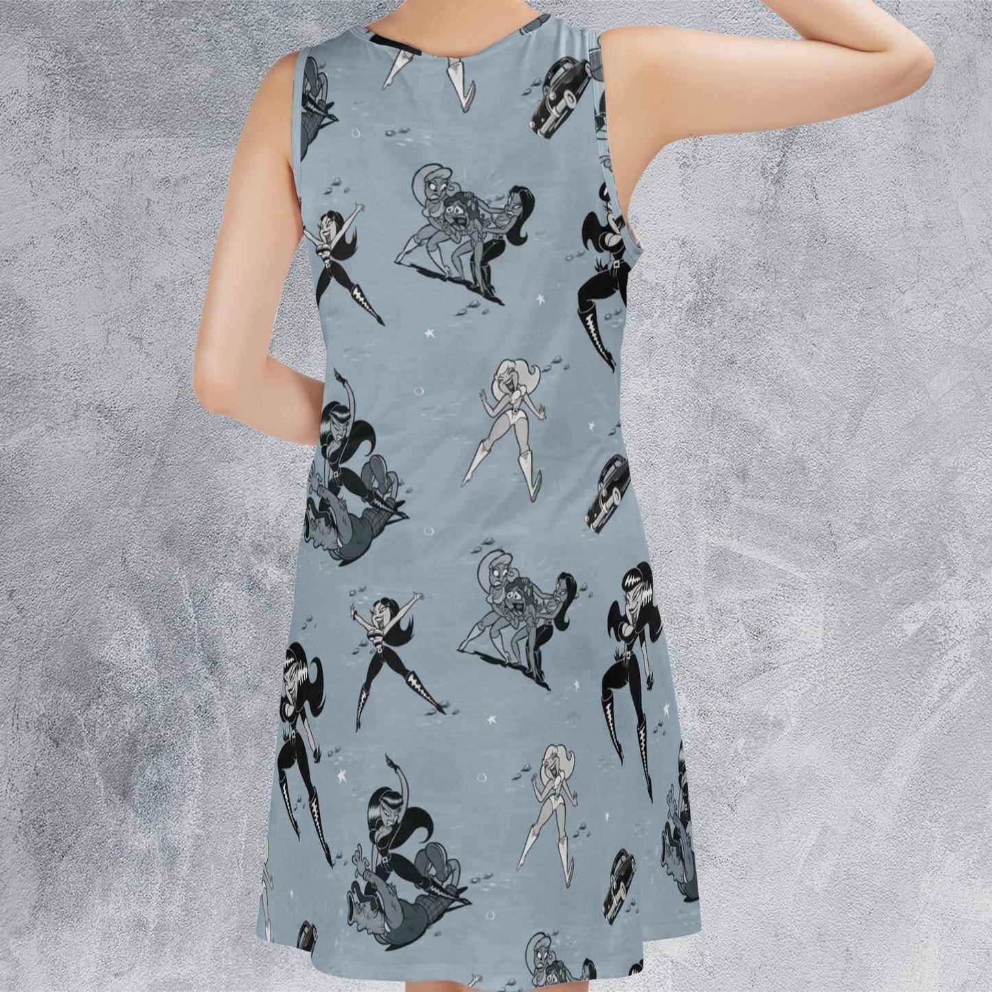 Casual Sleeveless Dress - BDLS9LYS