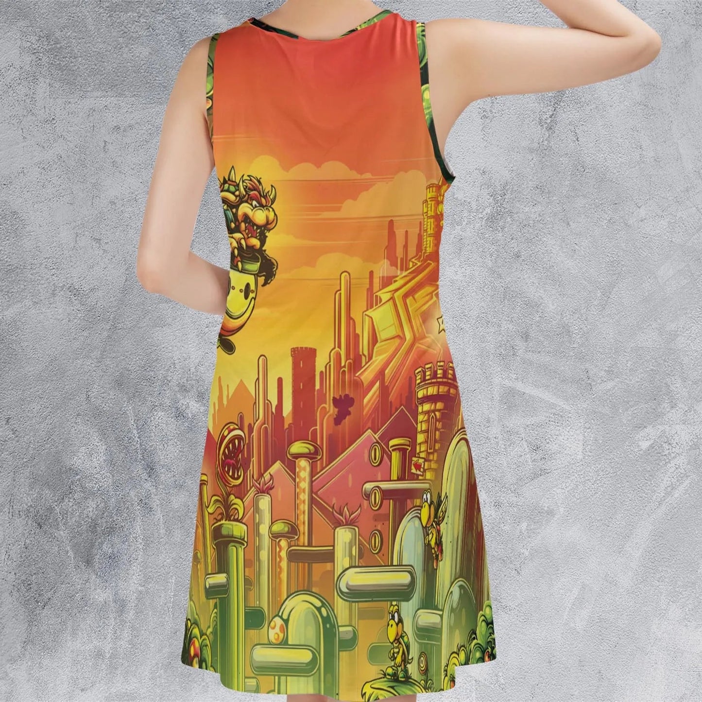 Casual Sleeveless Dress - 737T2R4Y