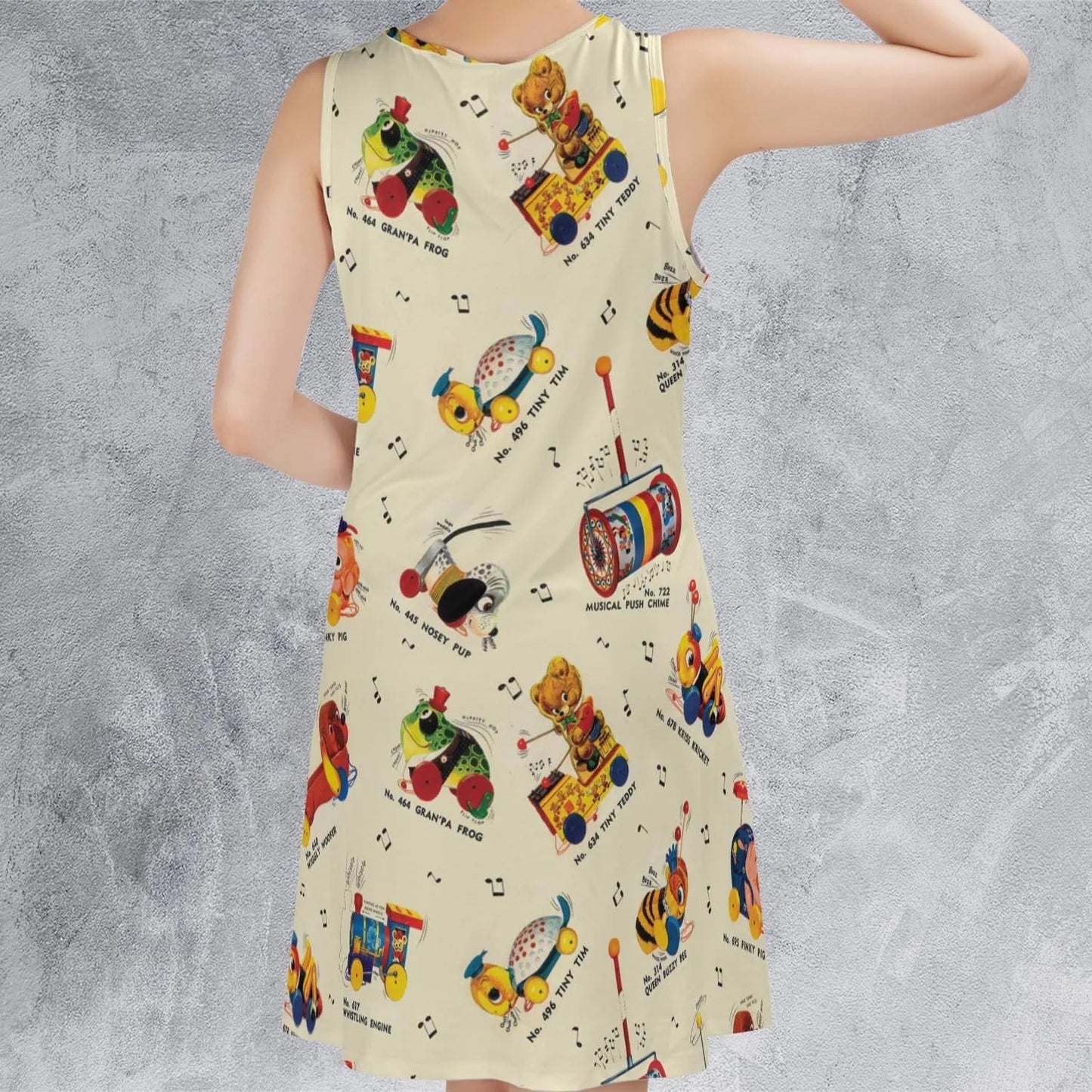 Casual Sleeveless Dress - WAYNM78D