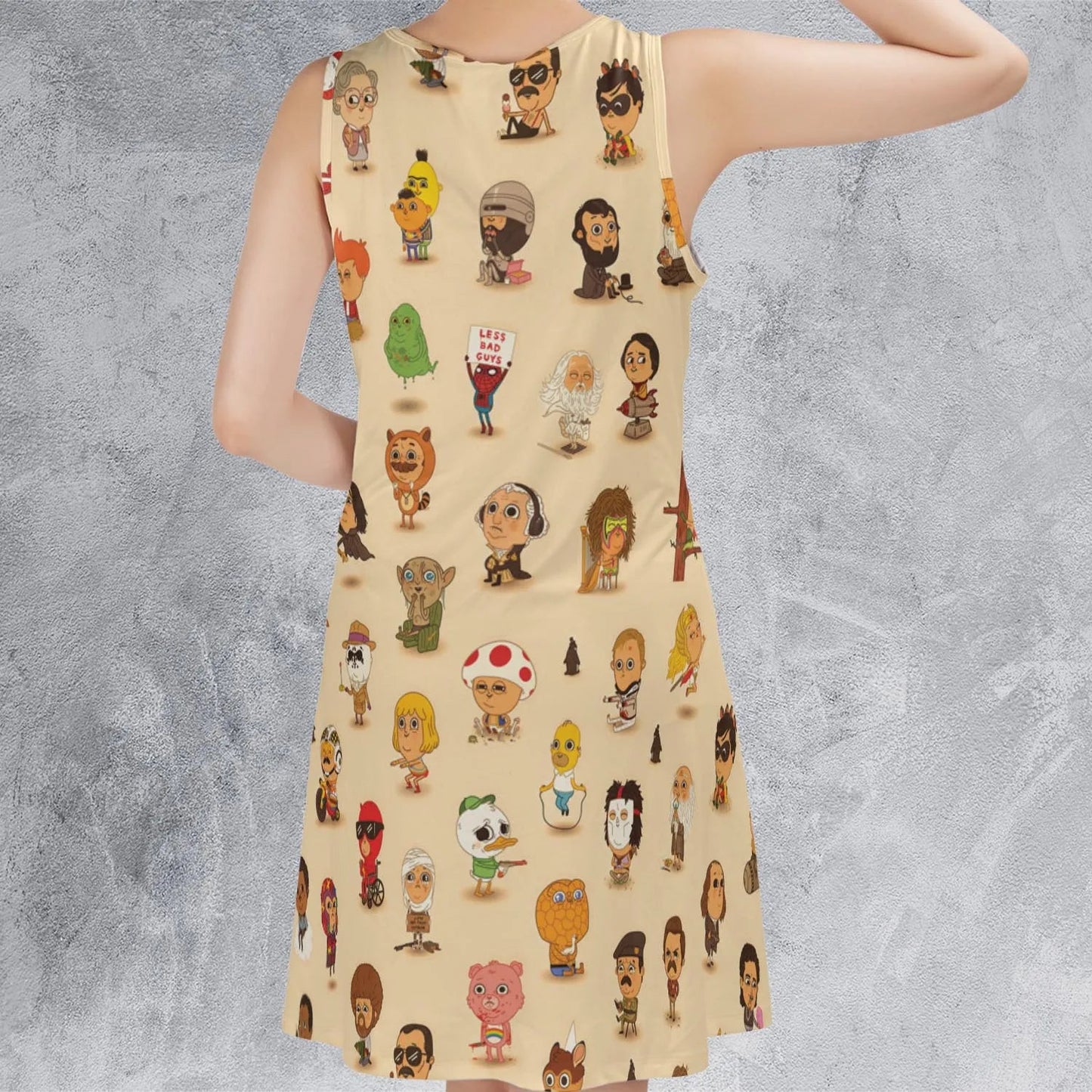Casual Sleeveless Dress - 7H71GL2E