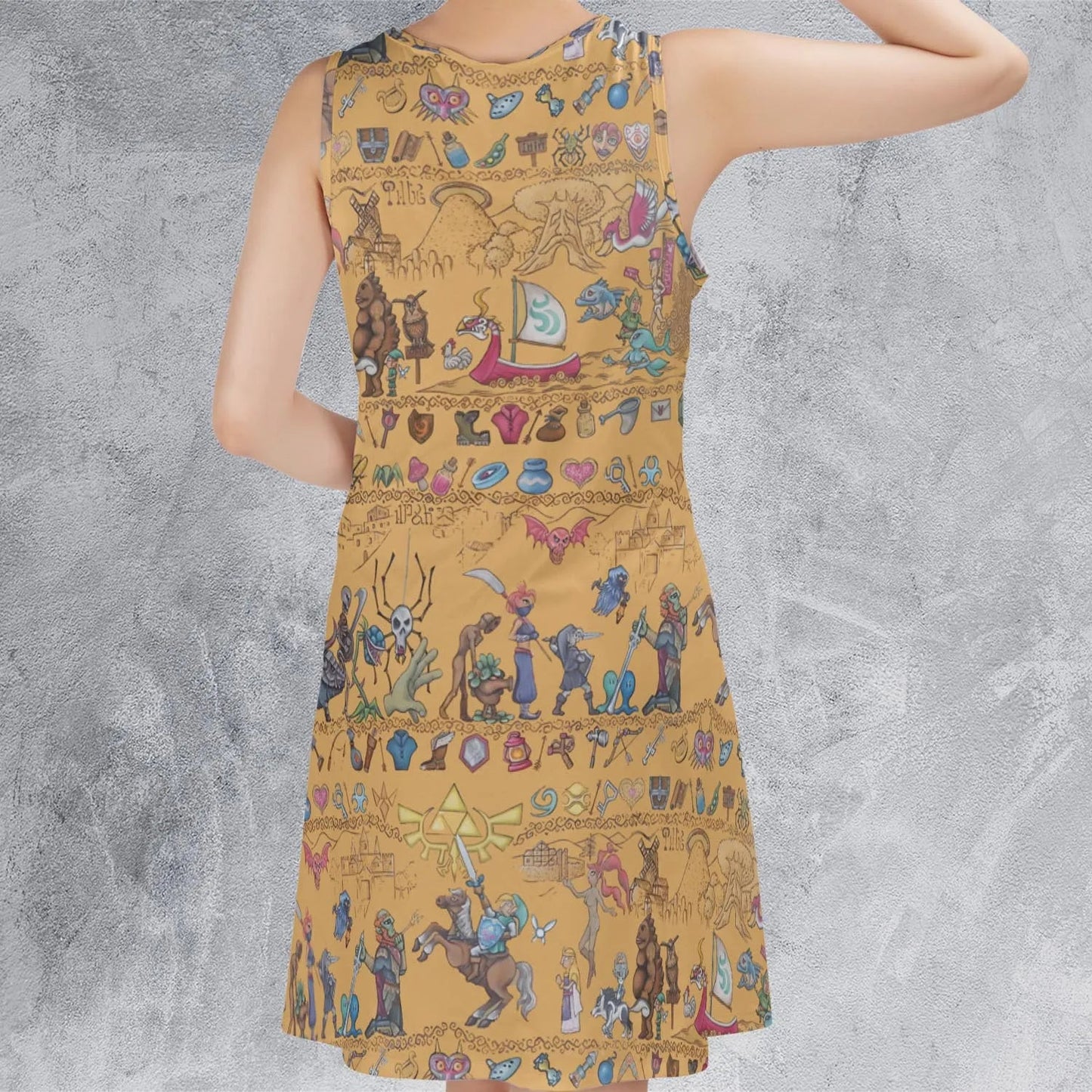 Casual Sleeveless Dress - B2XHK6ZK