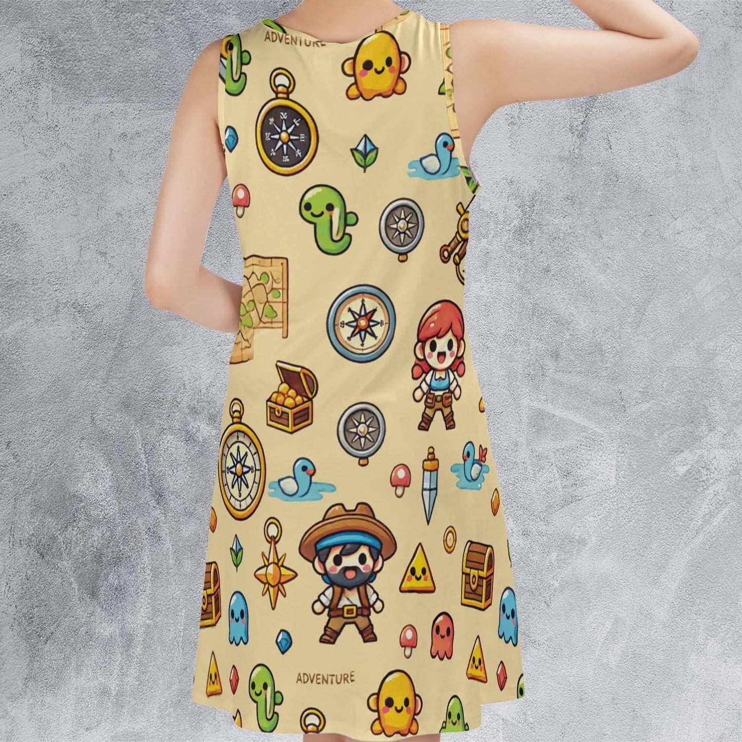 Casual Sleeveless Dress - 22LNX19B