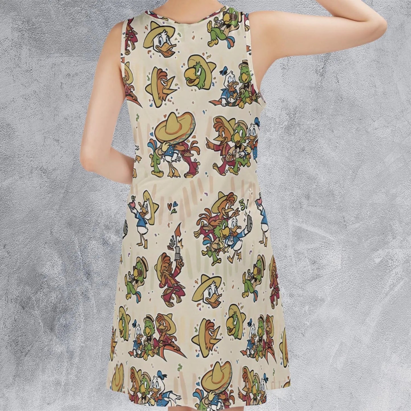 Casual Sleeveless Dress - P4115HJY