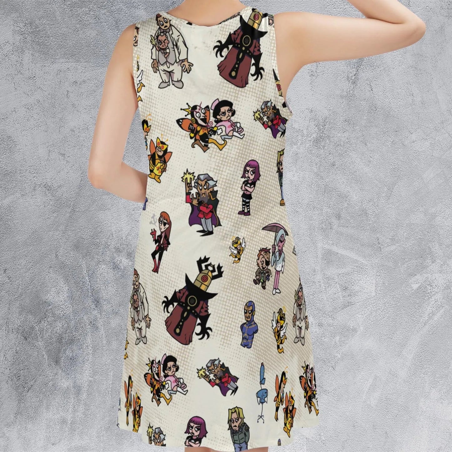 Casual Sleeveless Dress - 6ZTJYDNA