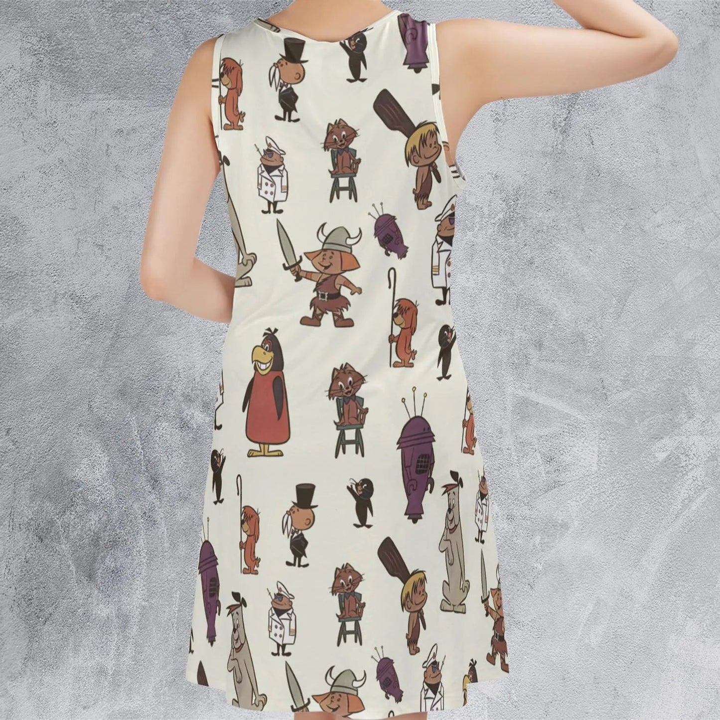 Casual Sleeveless Dress - HDWE5J1Y
