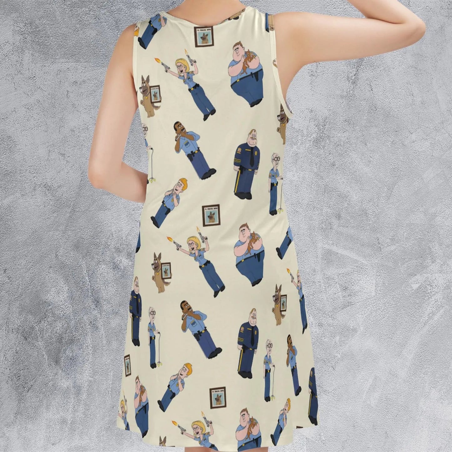 Casual Sleeveless Dress - RLRMDSGG