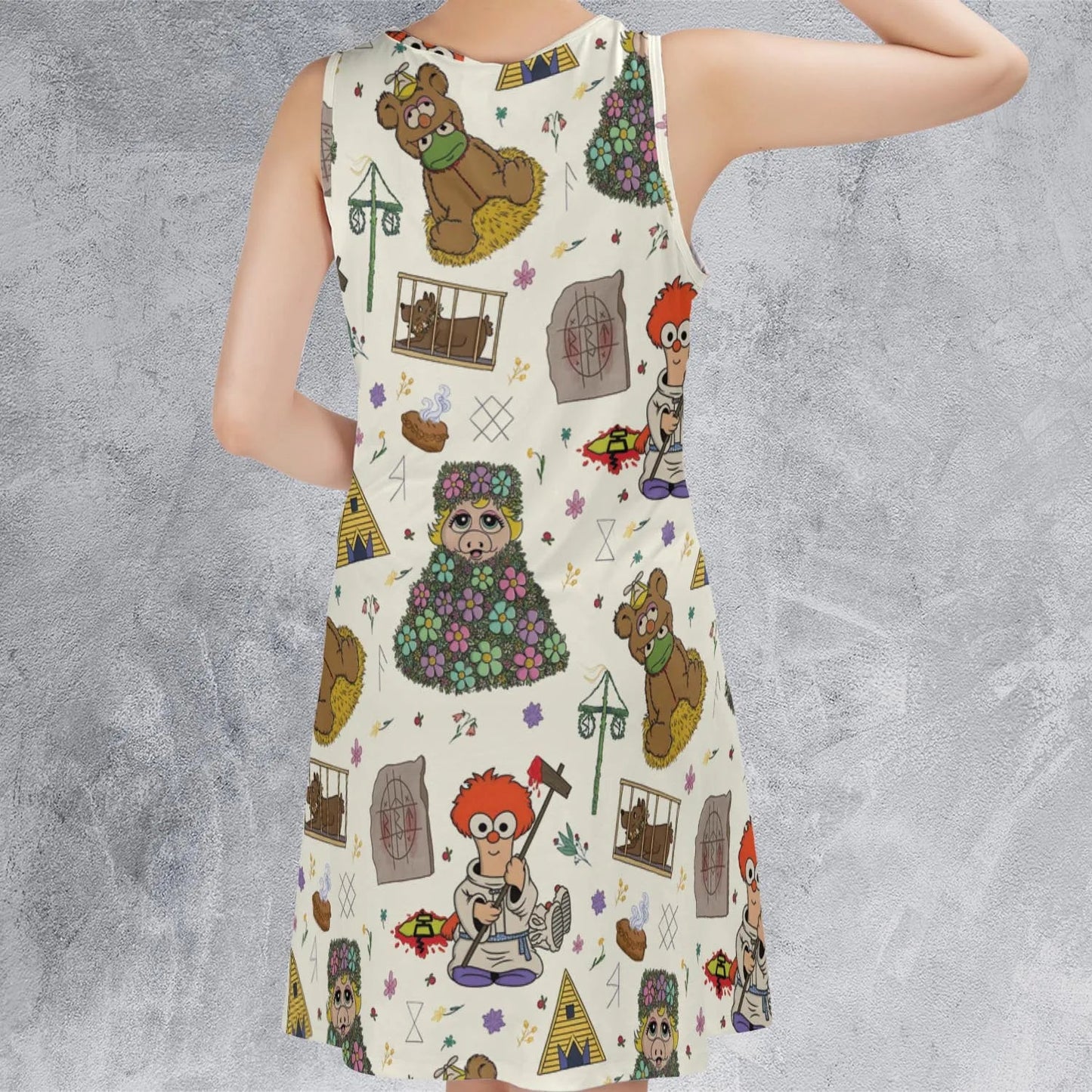 Casual Sleeveless Dress - ADP4H1JH