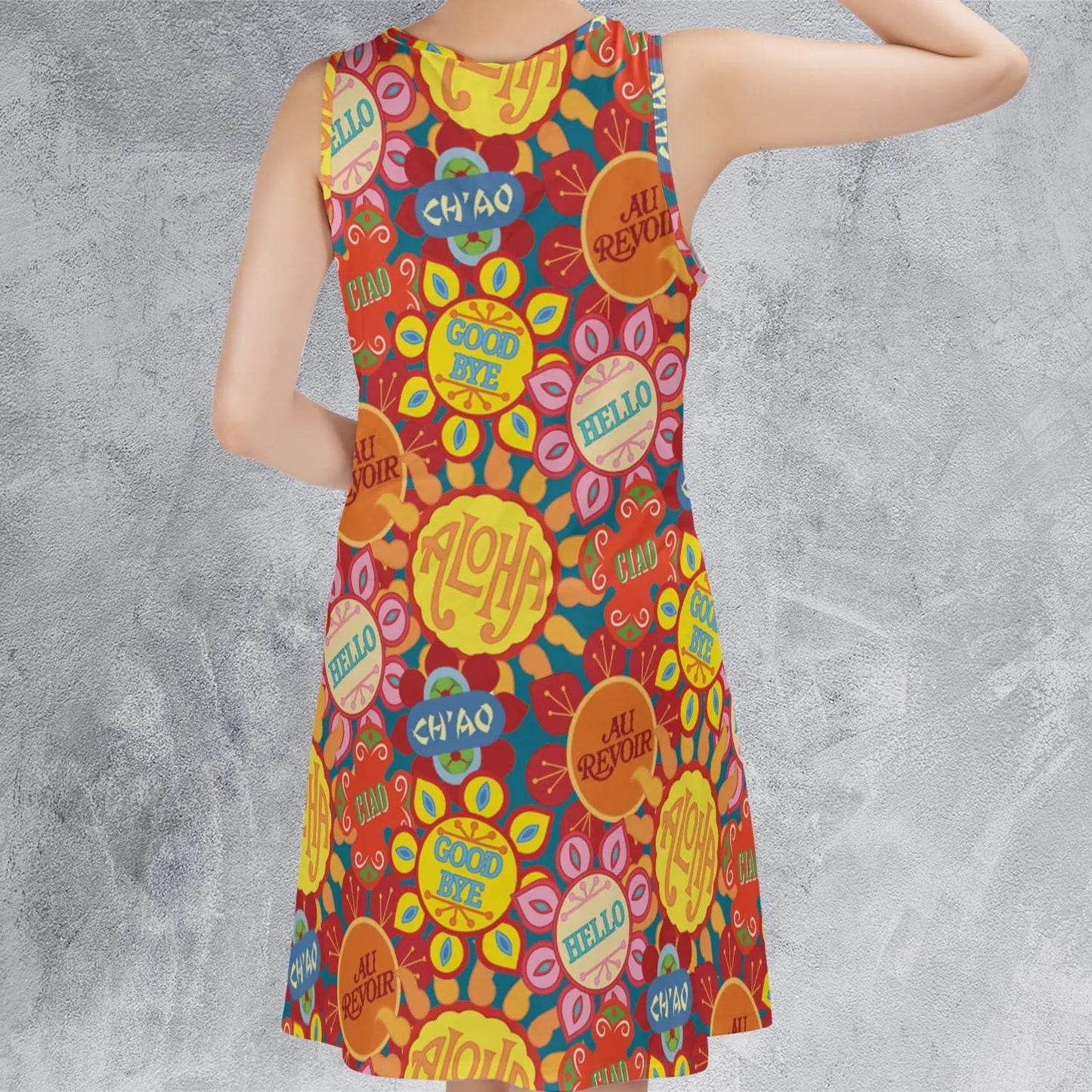 Casual Sleeveless Dress - F799K4Y8