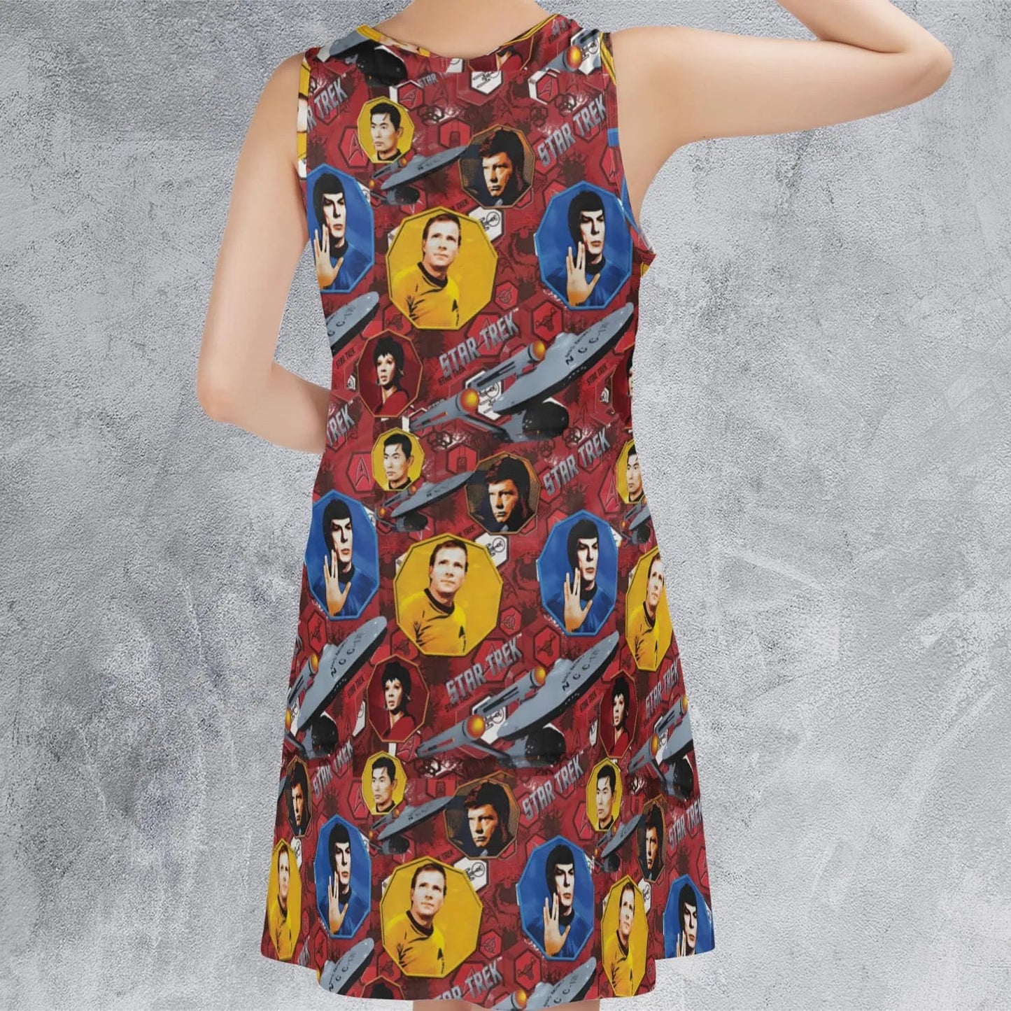 Casual Sleeveless Dress - 1KHWRDTR