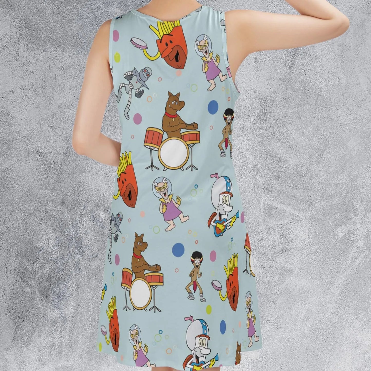 Casual Sleeveless Dress - MN2XJQR8