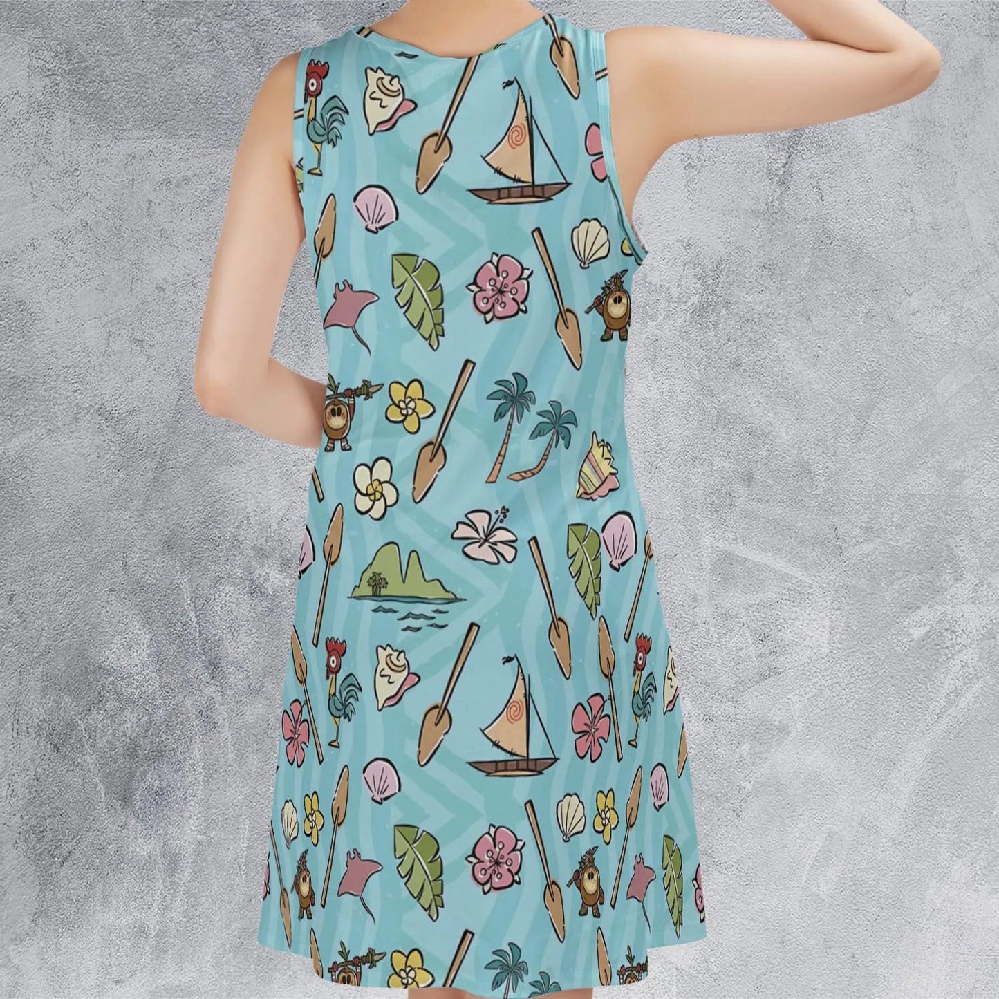 Casual Sleeveless Dress - 8B1429EQ