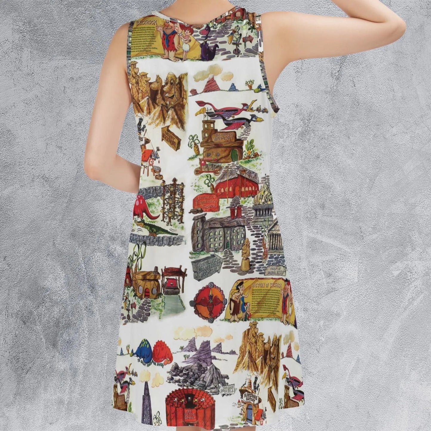 Casual Sleeveless Dress - YGQTQMC8