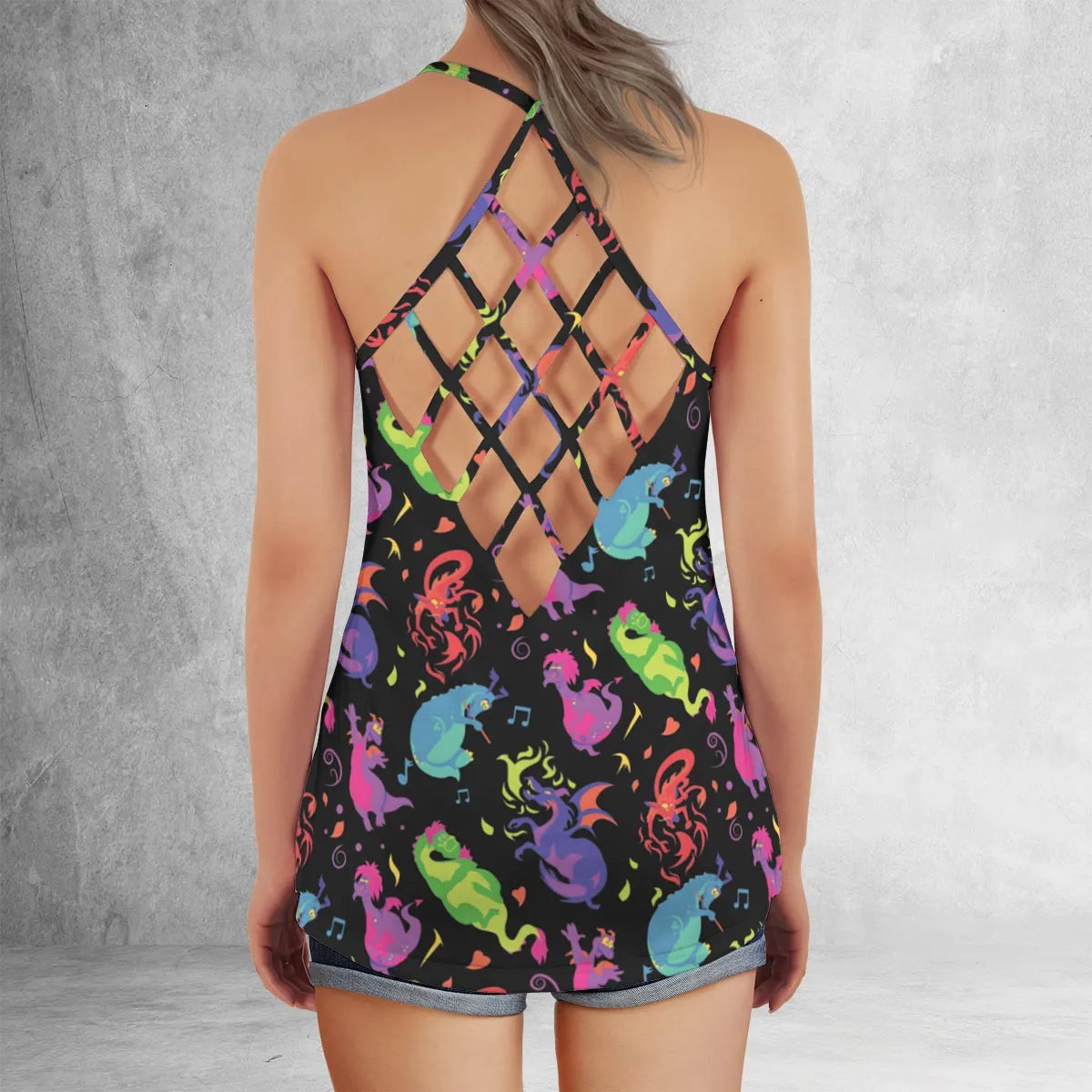 Lattice Back Tank Top - 2XNB4MZV