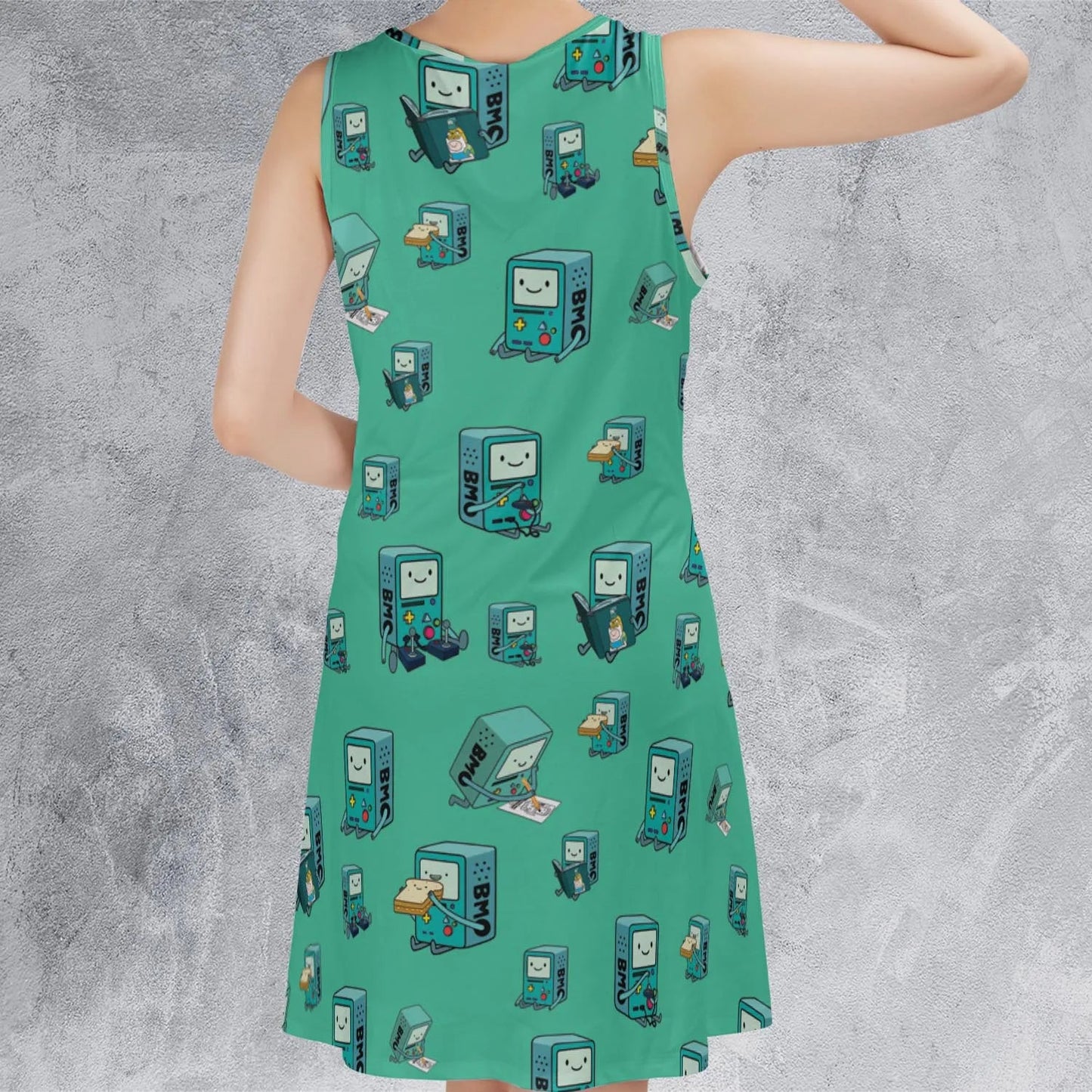 Casual Sleeveless Dress - 5VUAR3NP