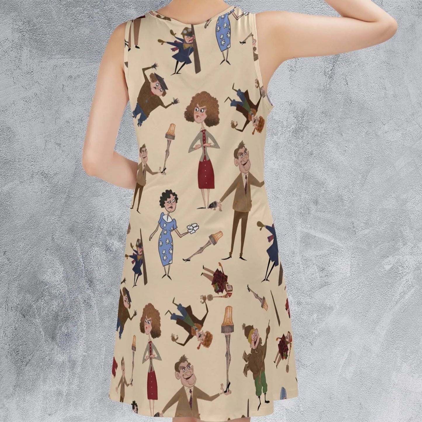 Casual Sleeveless Dress - XRKKEH3H