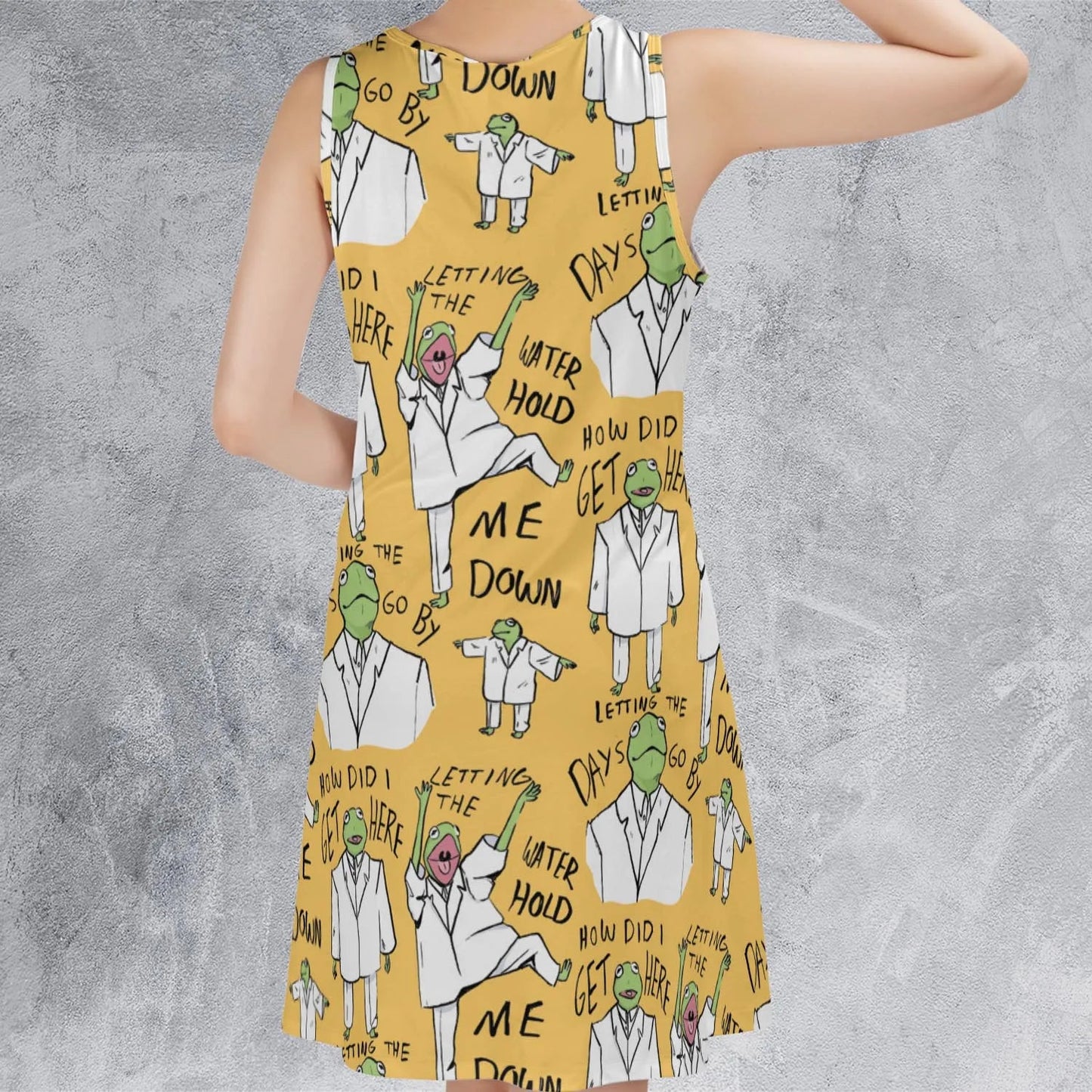Casual Sleeveless Dress - 3L2NU7KR