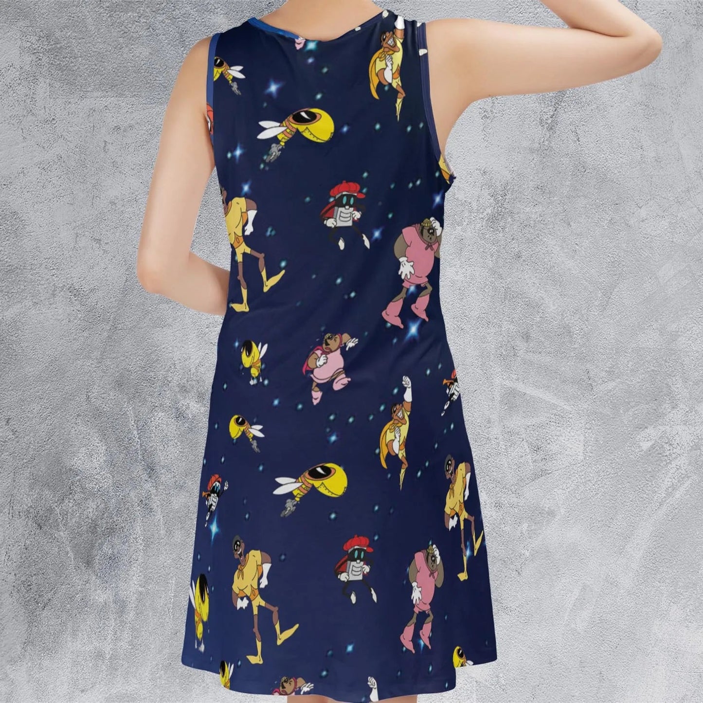 Casual Sleeveless Dress - MKBR216J