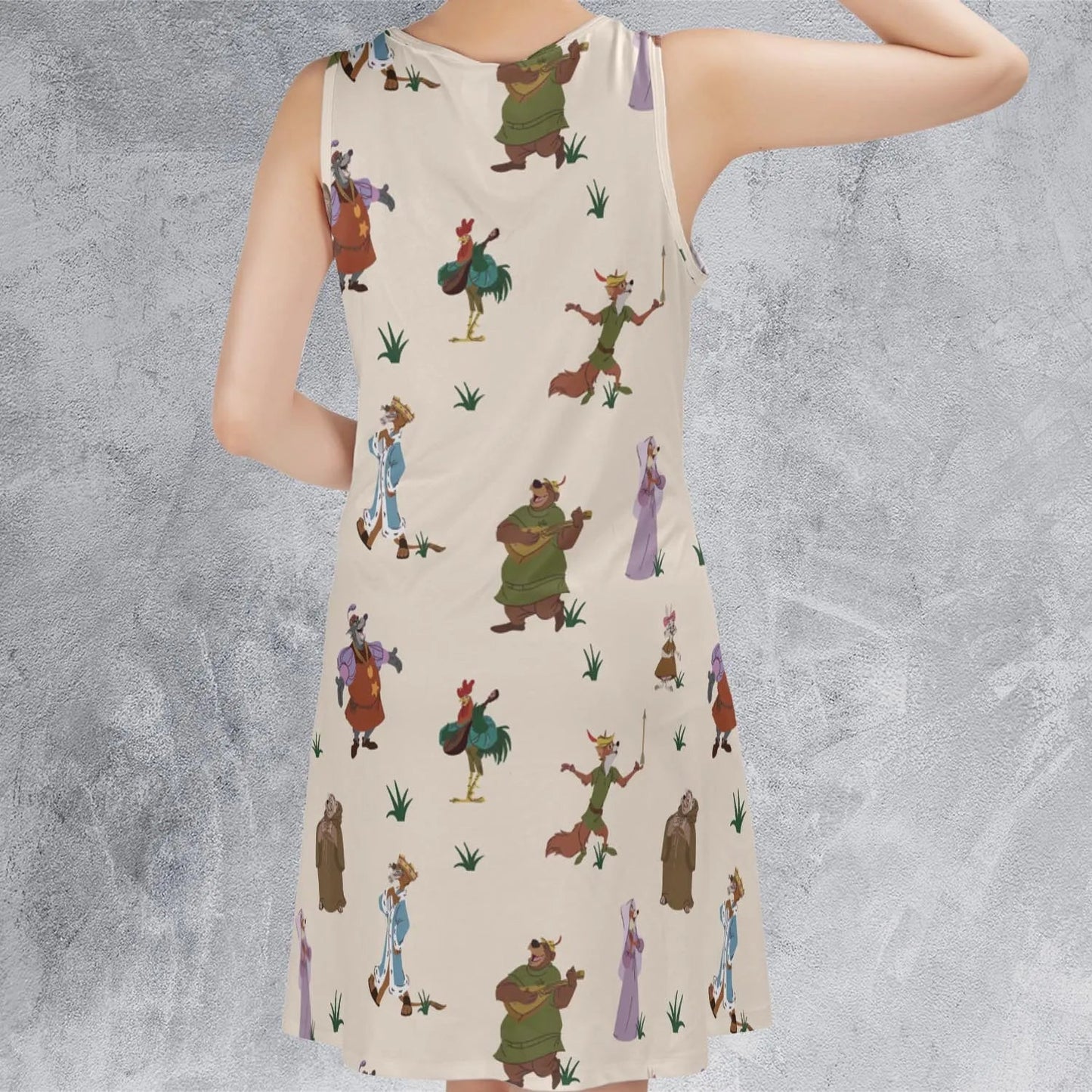 Casual Sleeveless Dress - YXBT9EDJ