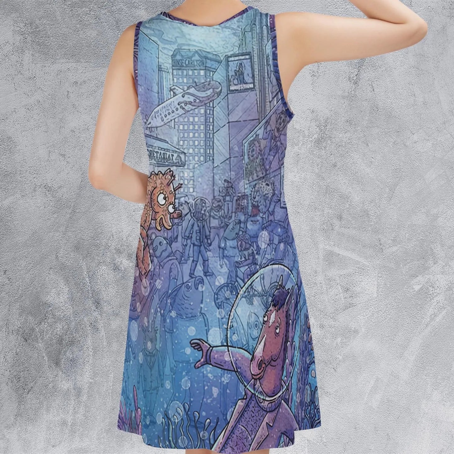 Casual Sleeveless Dress - GALCN9GU