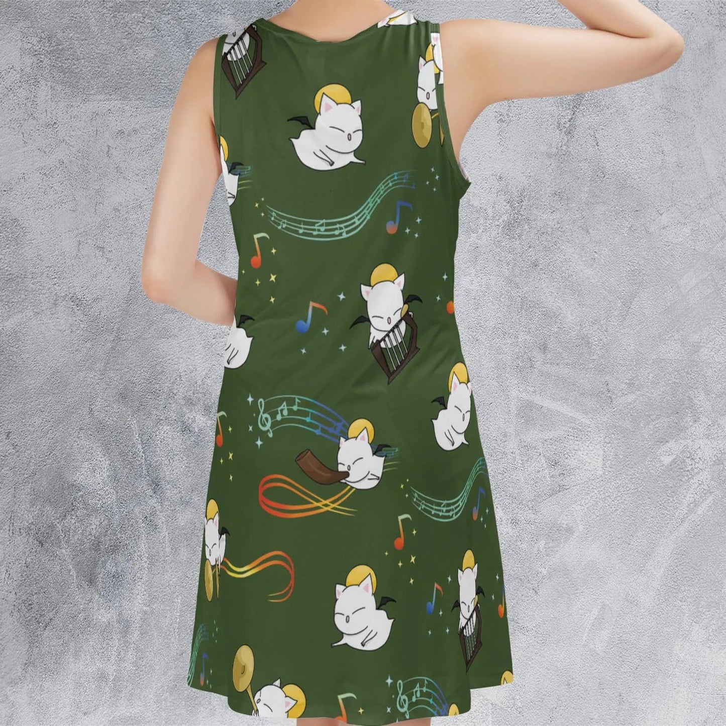 Casual Sleeveless Dress - 6BTG1GF5
