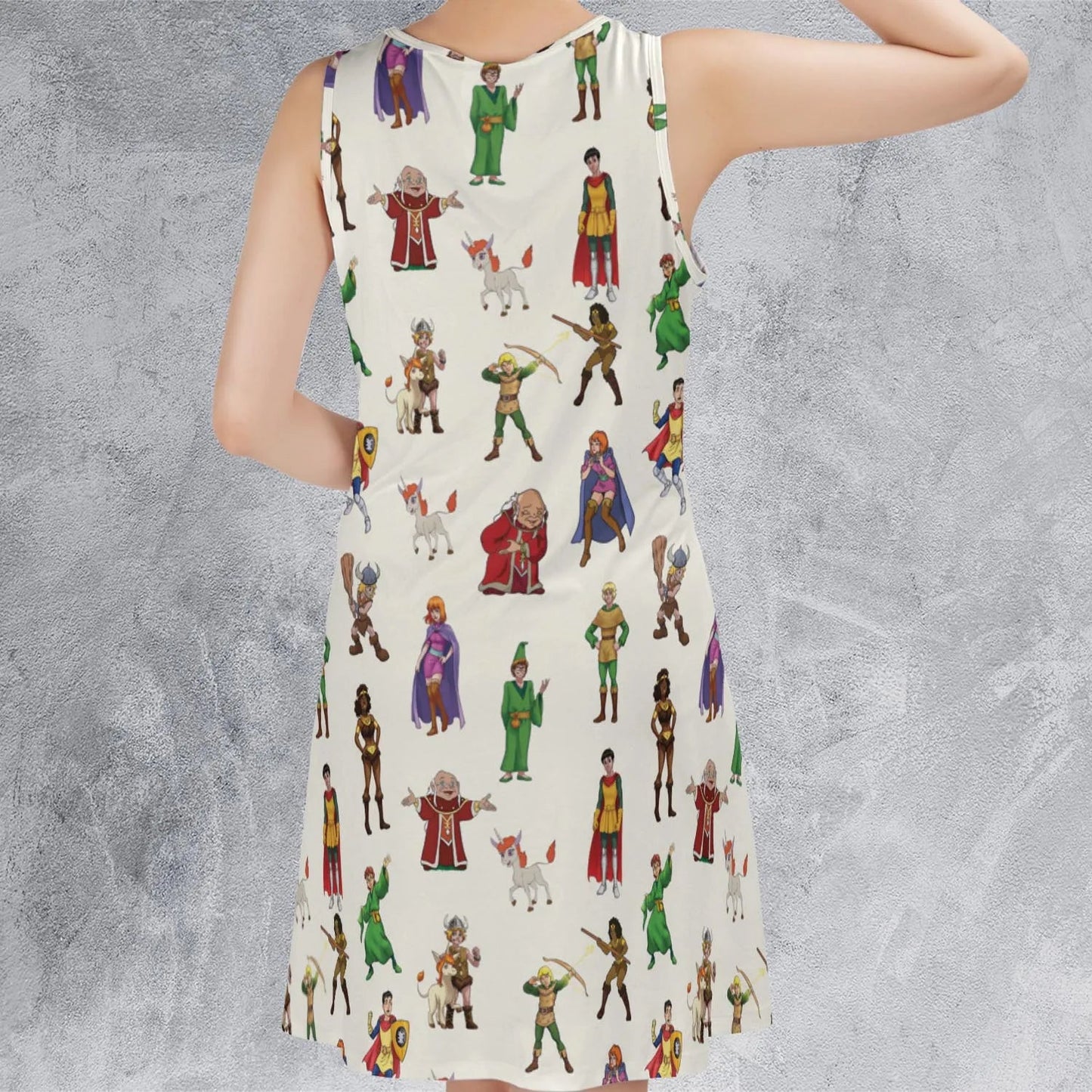 Casual Sleeveless Dress - 8SJ5EGM2
