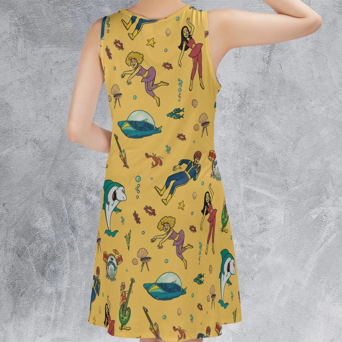 Casual Sleeveless Dress - SU1AP3FZ