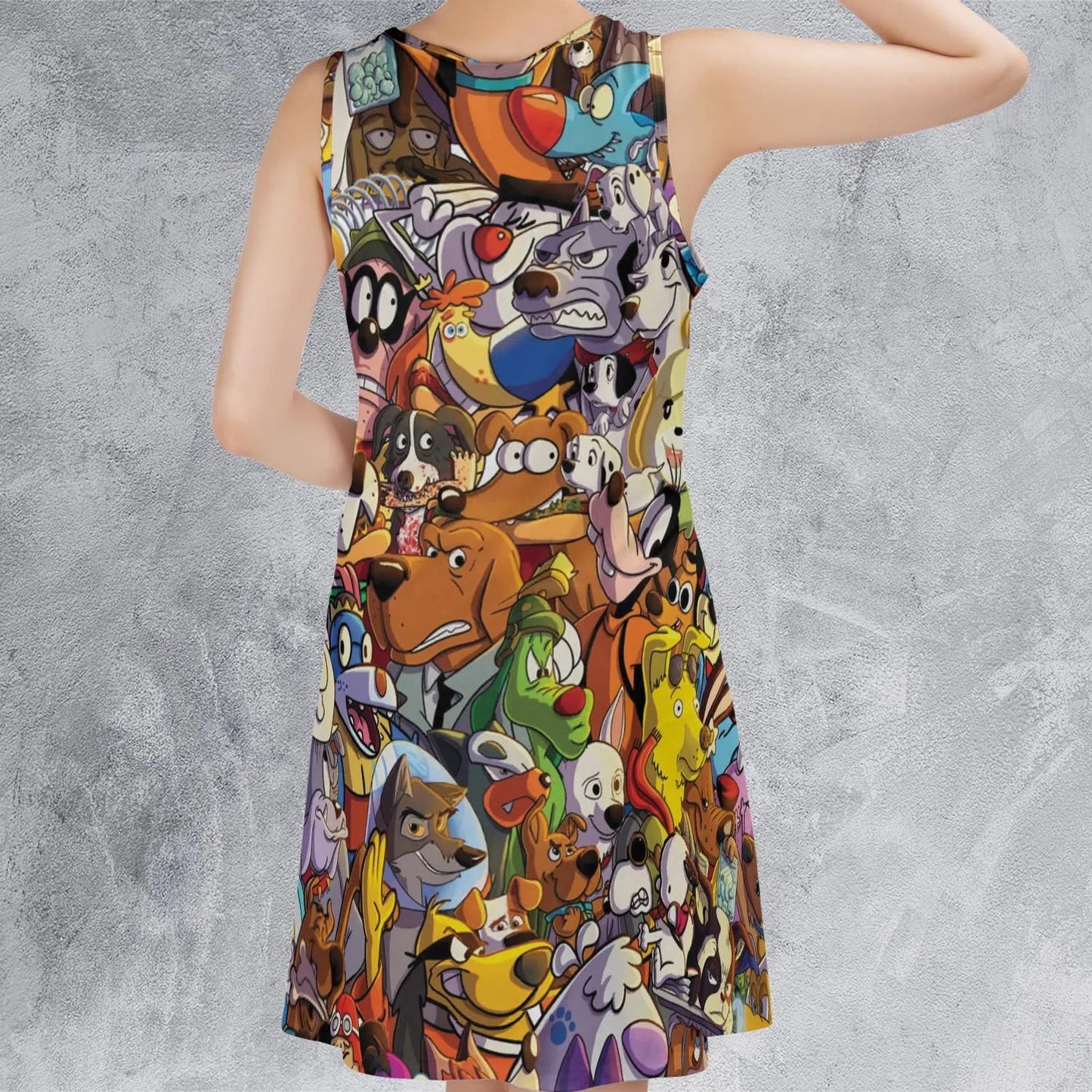 Casual Sleeveless Dress - HKXJBA16