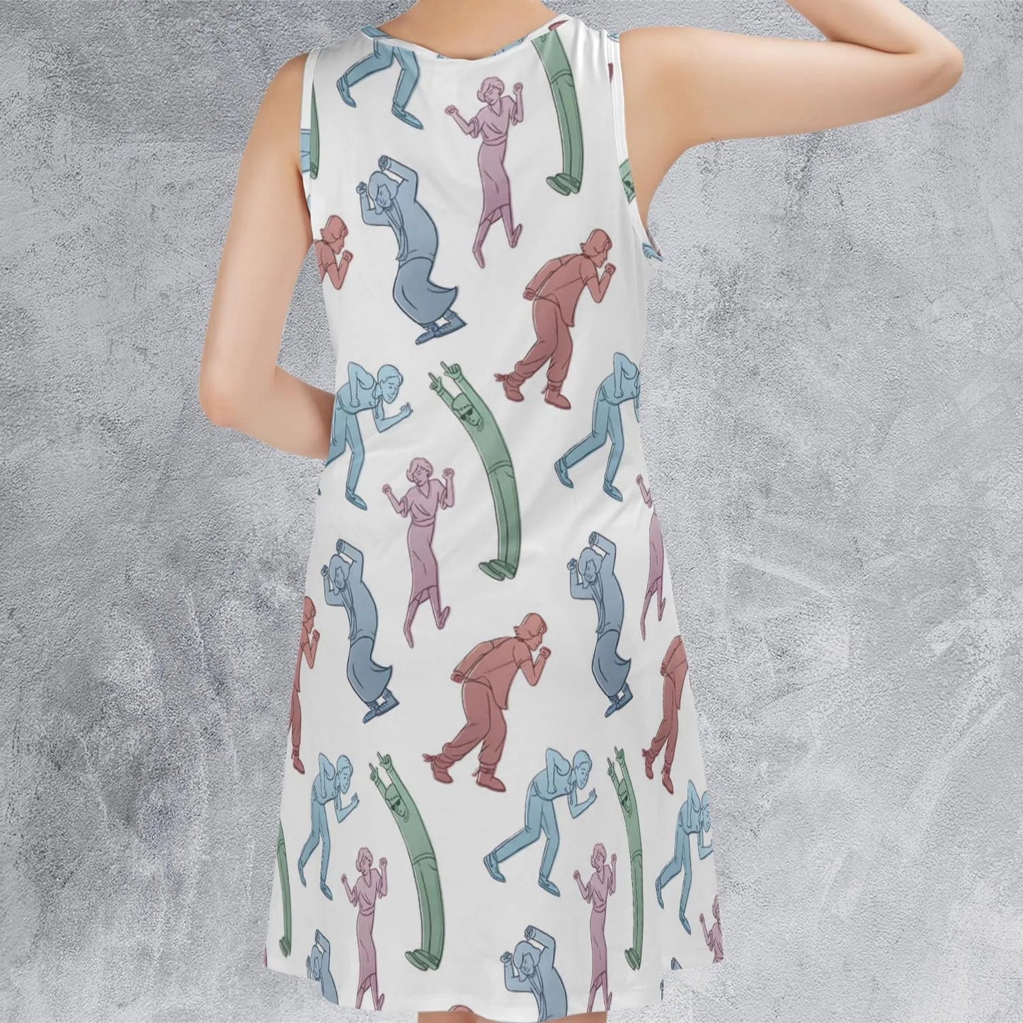 Casual Sleeveless Dress - VFKXJKS8