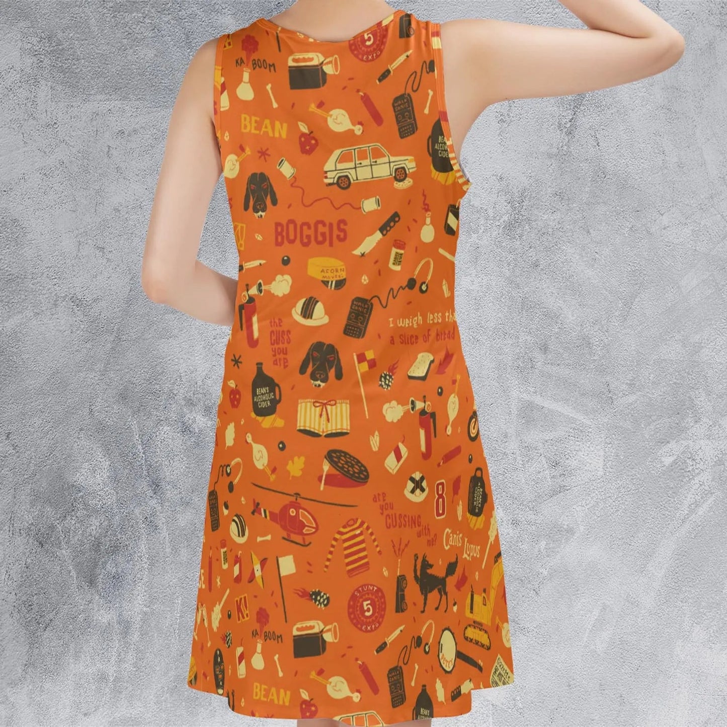 Casual Sleeveless Dress - TWGHLKRK