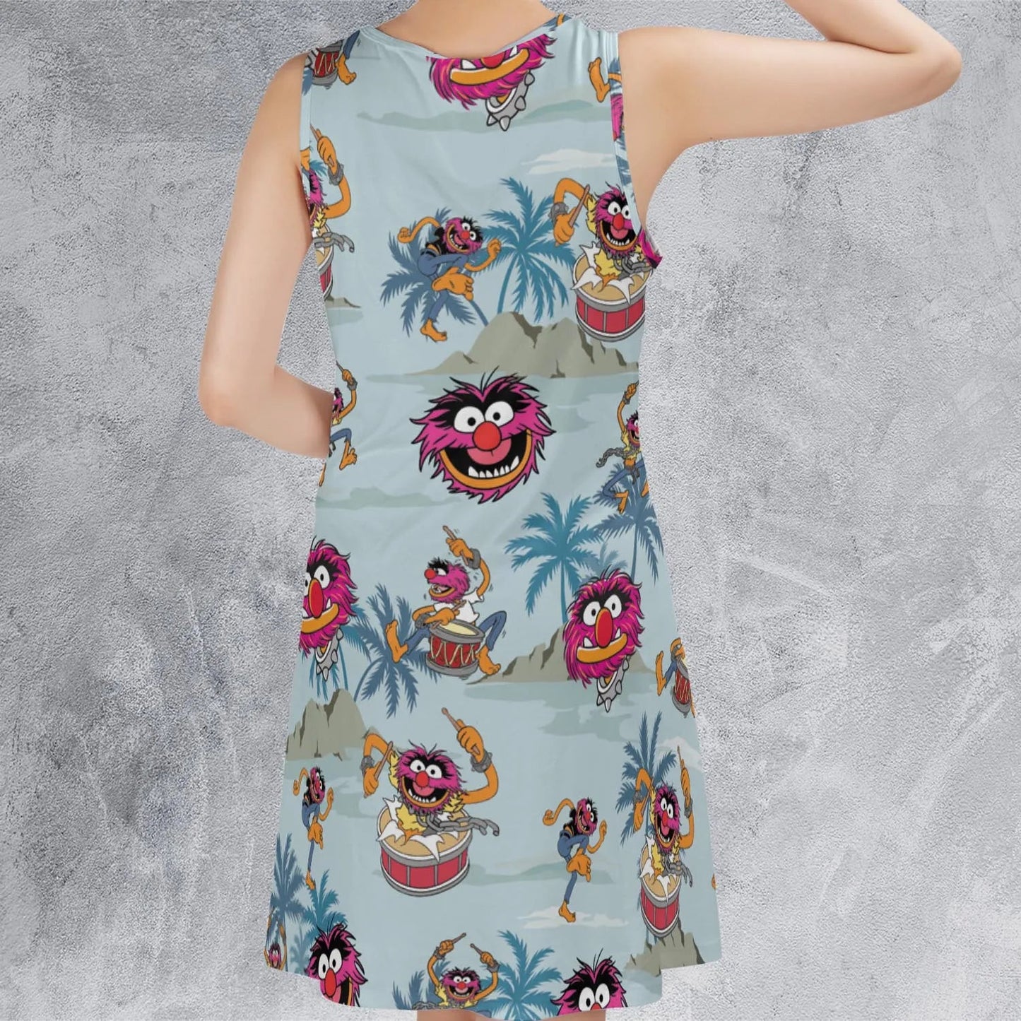 Casual Sleeveless Dress - KDVP93UD