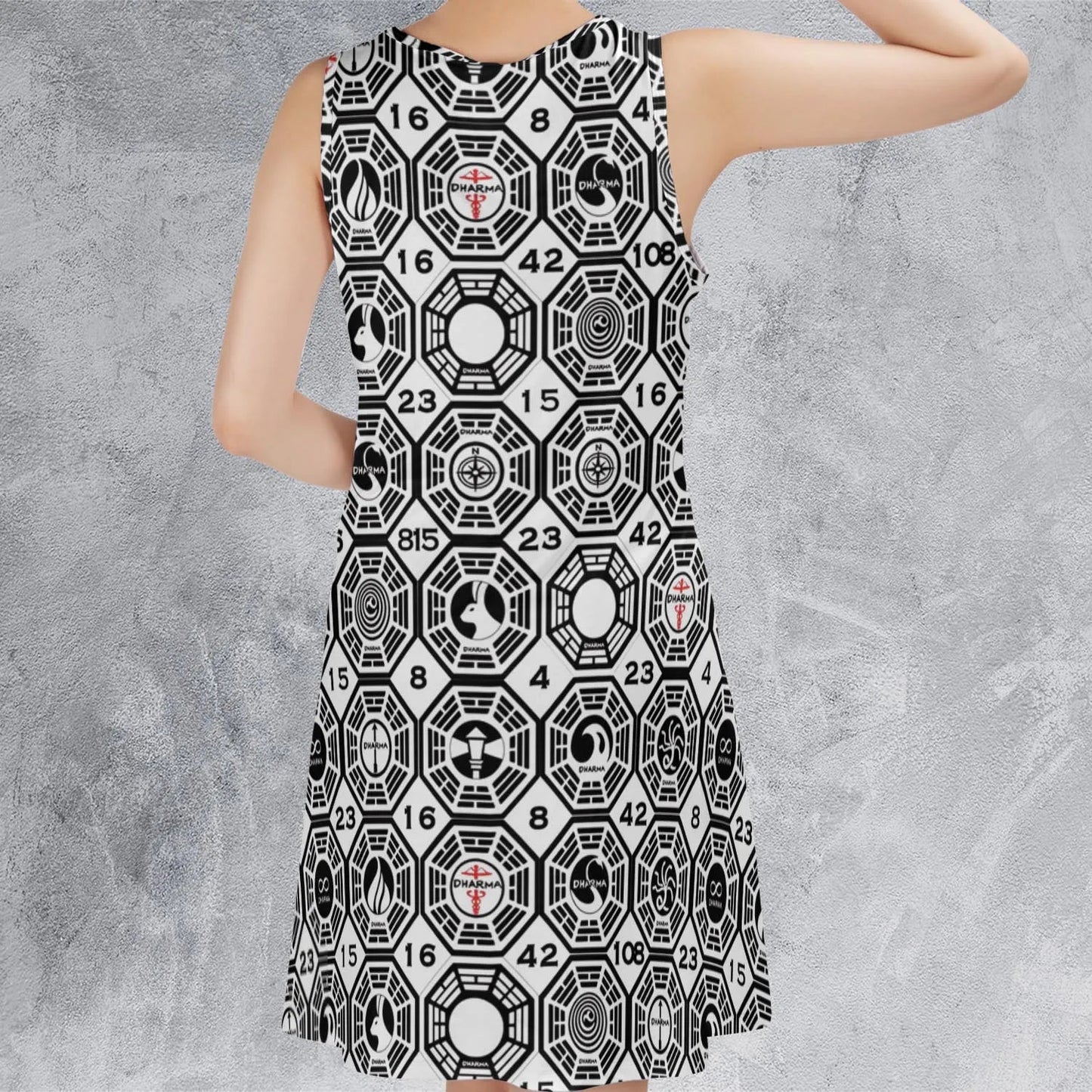Casual Sleeveless Dress - 8BF4JS6M