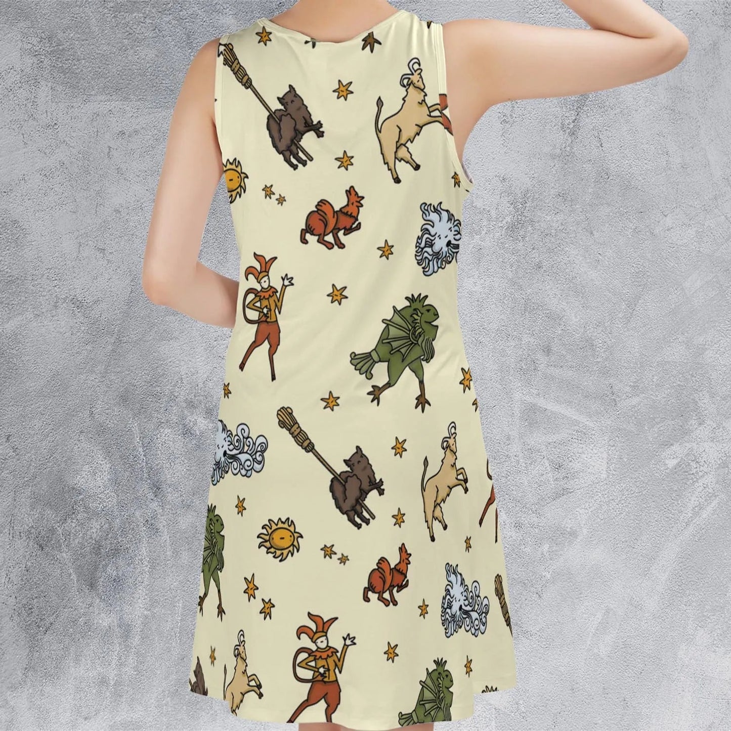 Casual Sleeveless Dress - BANRP28M