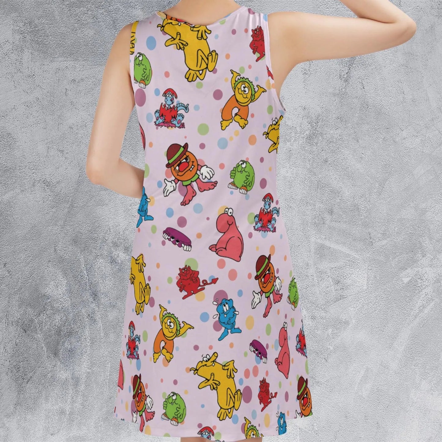 Casual Sleeveless Dress - WWS2156W