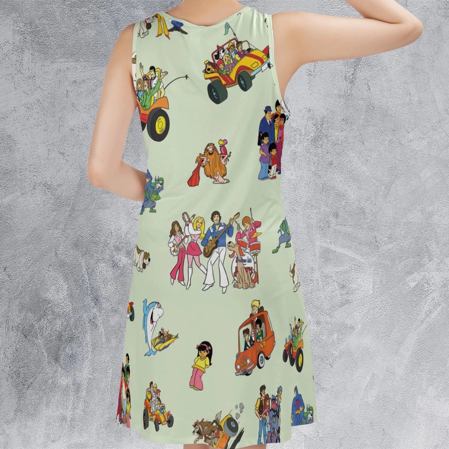 Casual Sleeveless Dress - XTT9QWQX