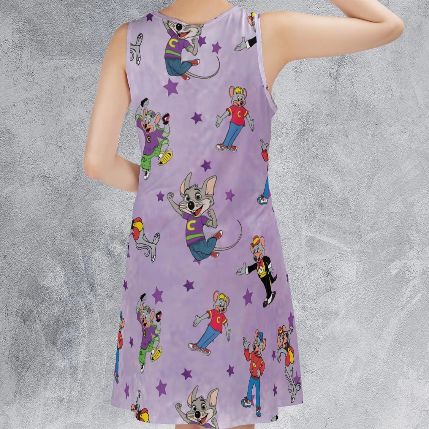 Casual Sleeveless Dress - U59FGLKH