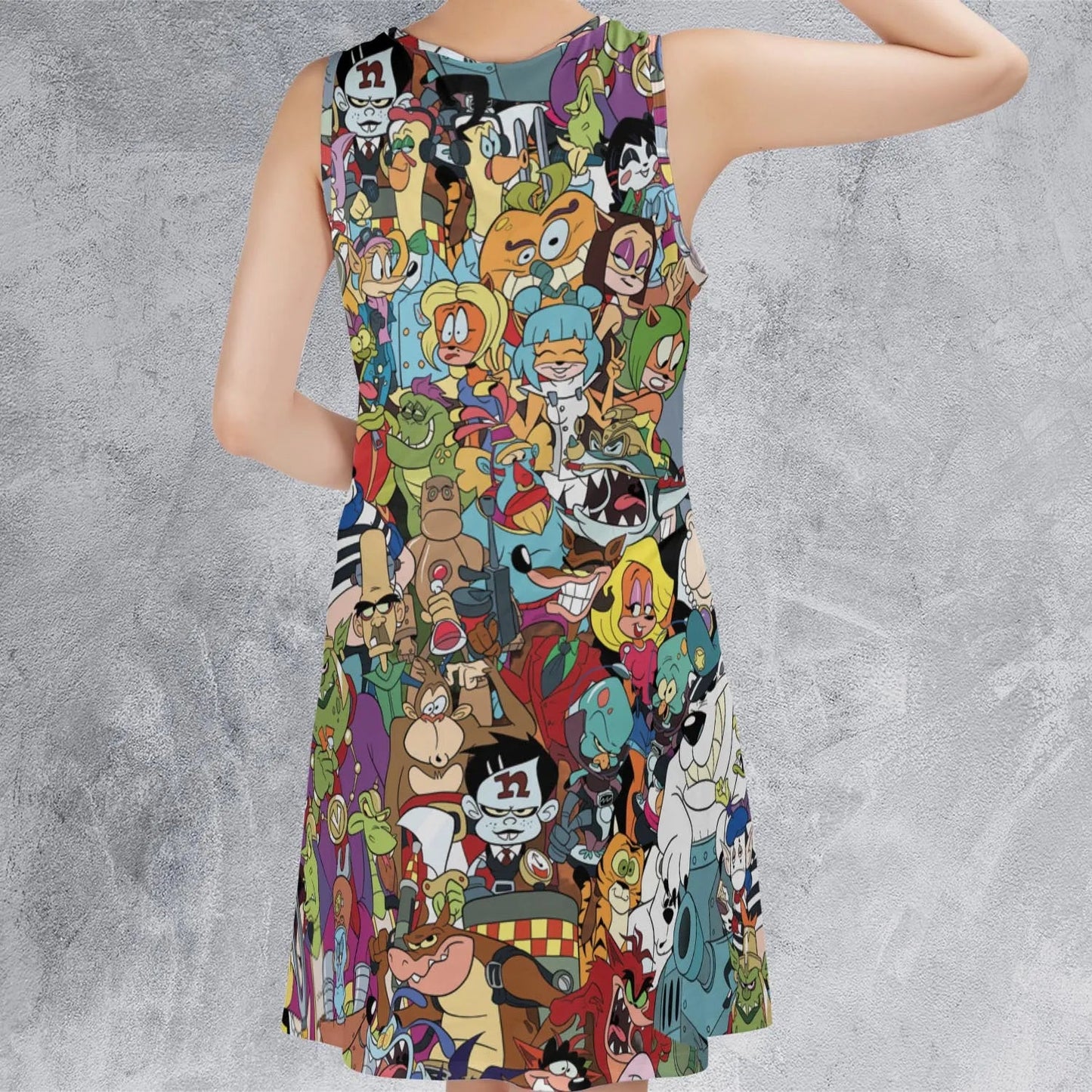 Casual Sleeveless Dress - T6H5MLK9